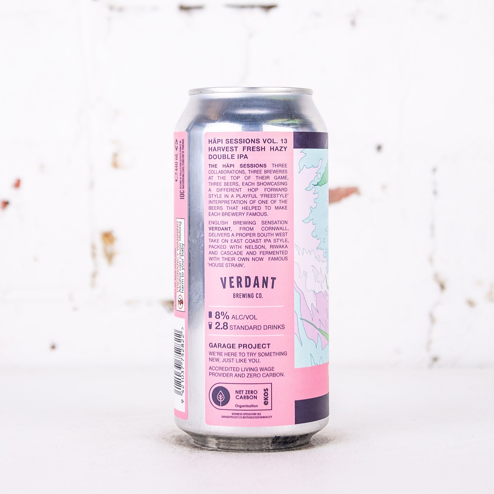 Garage Project x Verdant 'Hapi Sessions Vol. 13: Lollies Before Dinner' Harvest Fresh Hazy DIPA