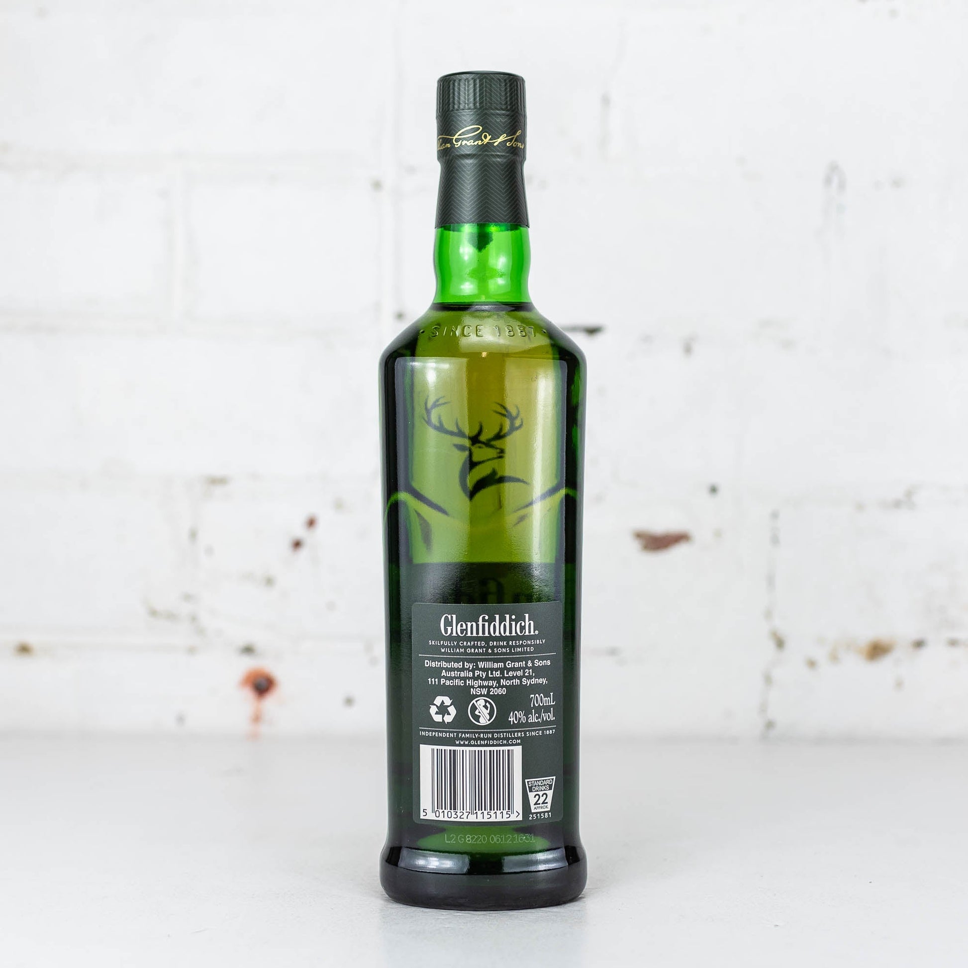 Glenfiddich - 12YO Single Malt Scotch Whisky 700ml