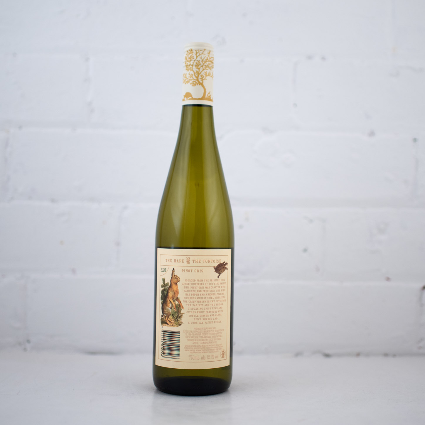 The Hare & Tortoise - Pinot Gris 2020 750ml