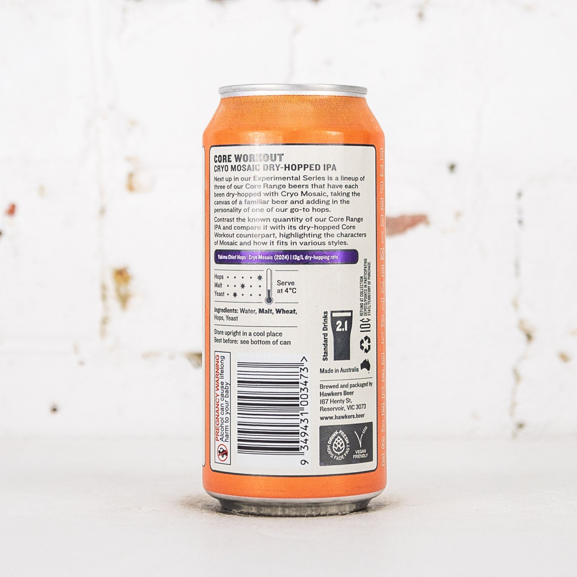 Hawkers - Core Workout: Cryo Mosaic Dry Hopped IPA