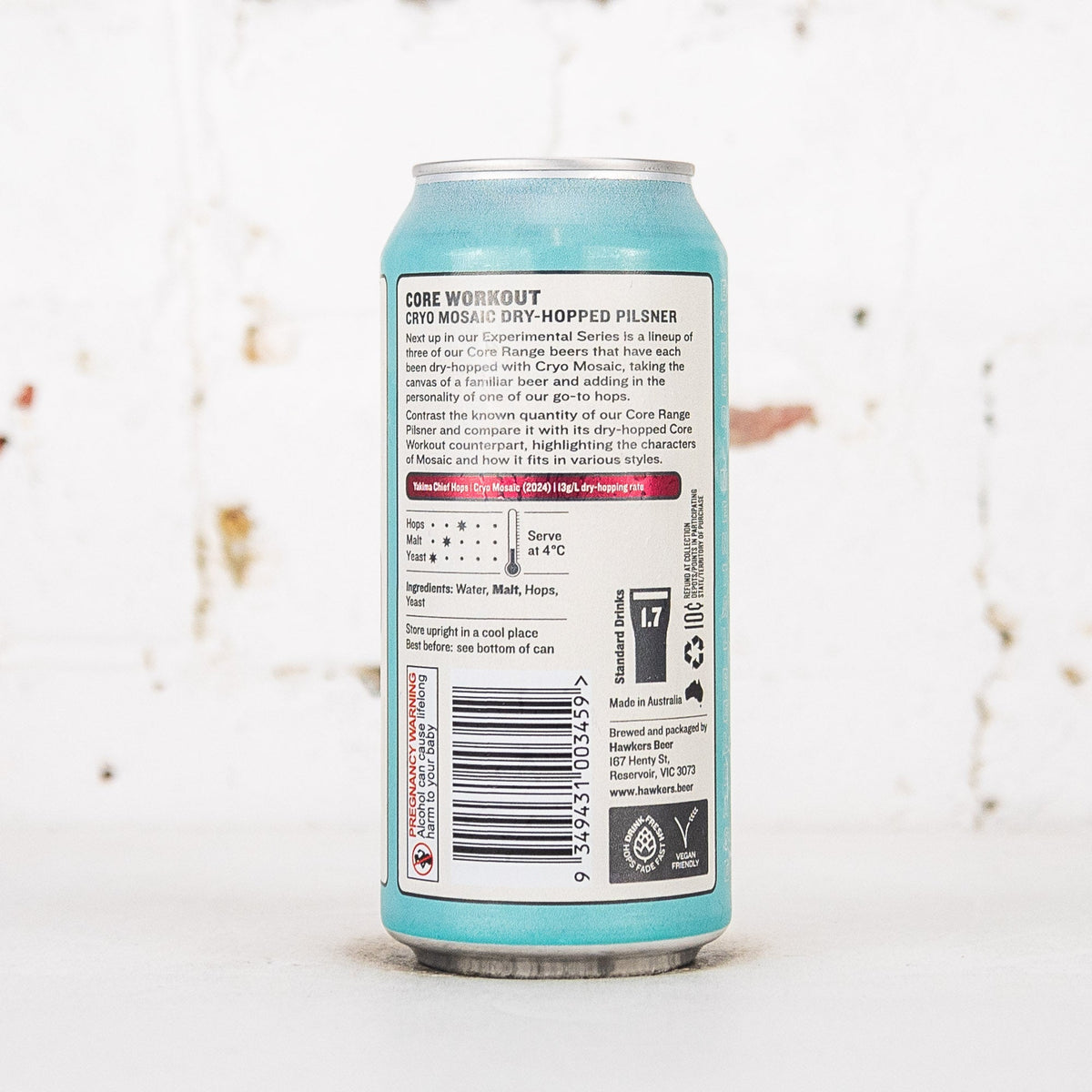 Hawkers - Core Workout: Cryo Mosaic Dry Hopped Pilsner