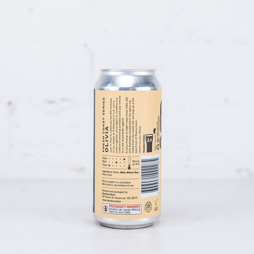Hawkers x Three Weavers 'Olivia' Rye West Coast IPA