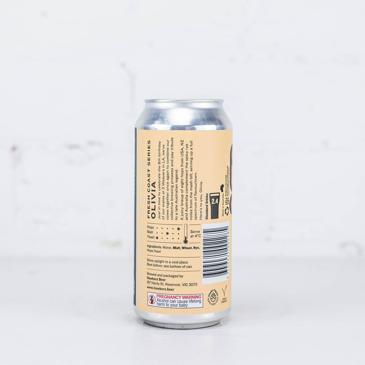 Hawkers x Three Weavers 'Olivia' Rye West Coast IPA