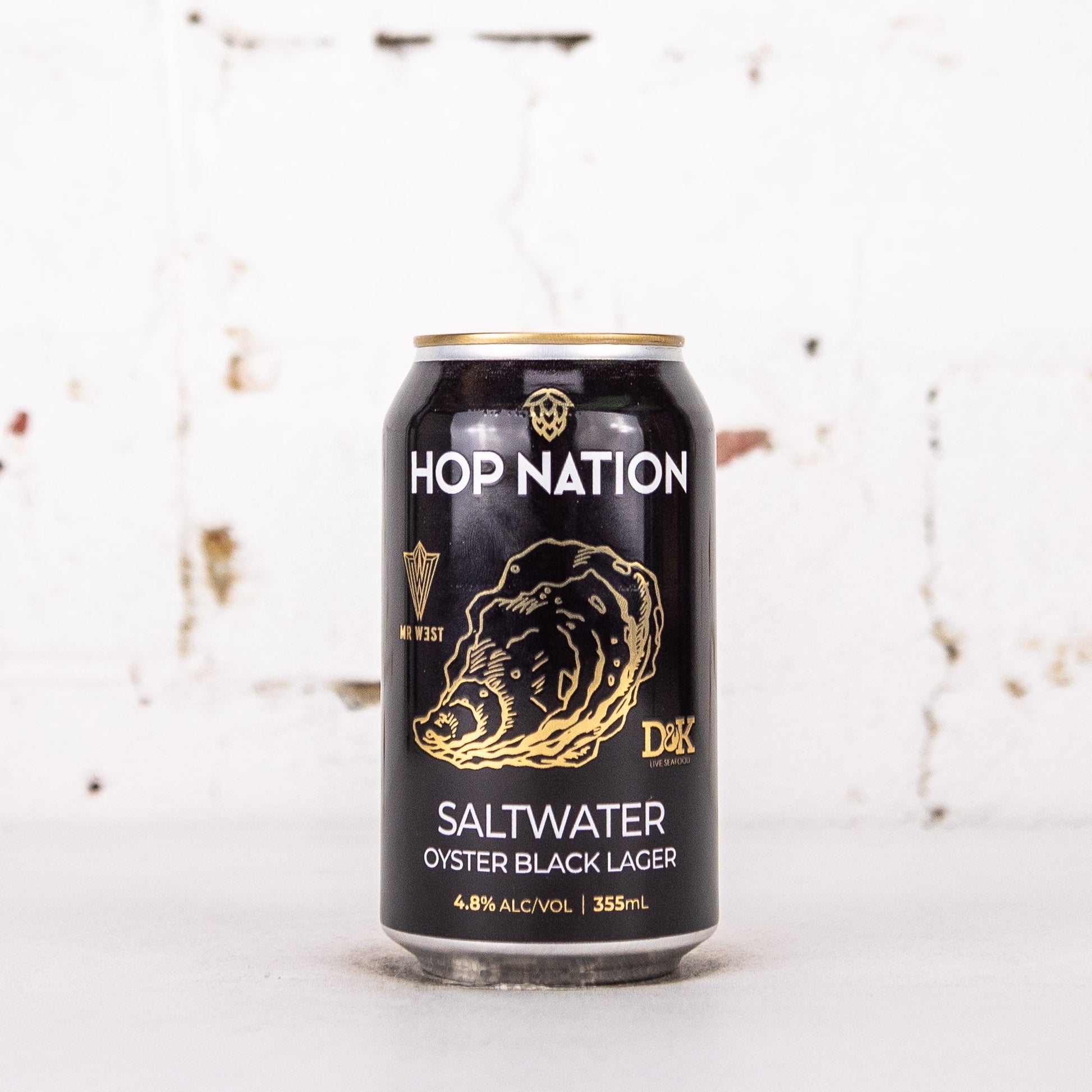 Hop Nation x Mr West 'Saltwater' Black Oyster Lager