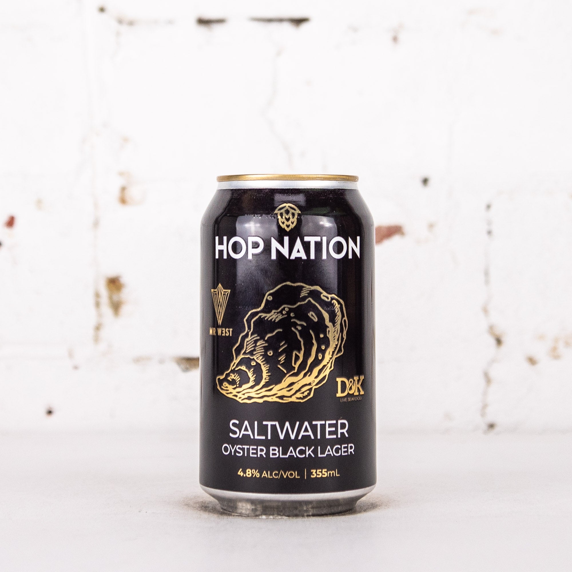 Hop Nation x Mr West 'Saltwater' Black Oyster Lager