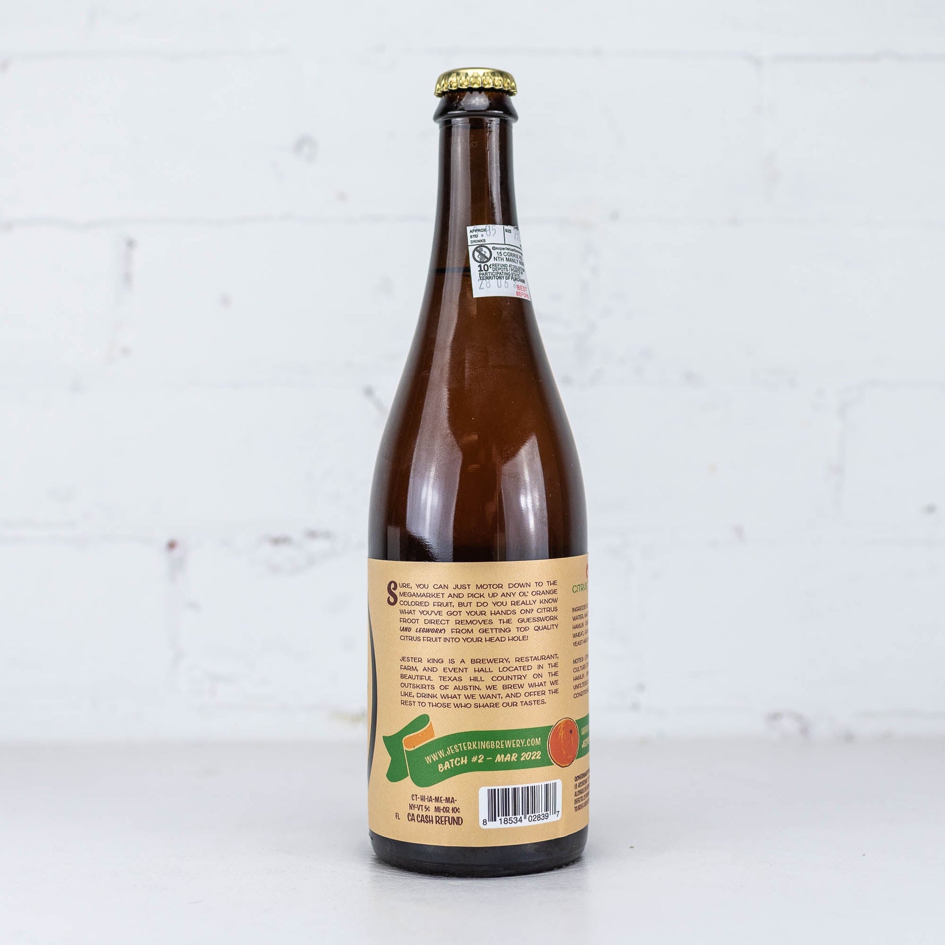 Jester King - Citrus Froot Direct Farmhouse IPA 750ml