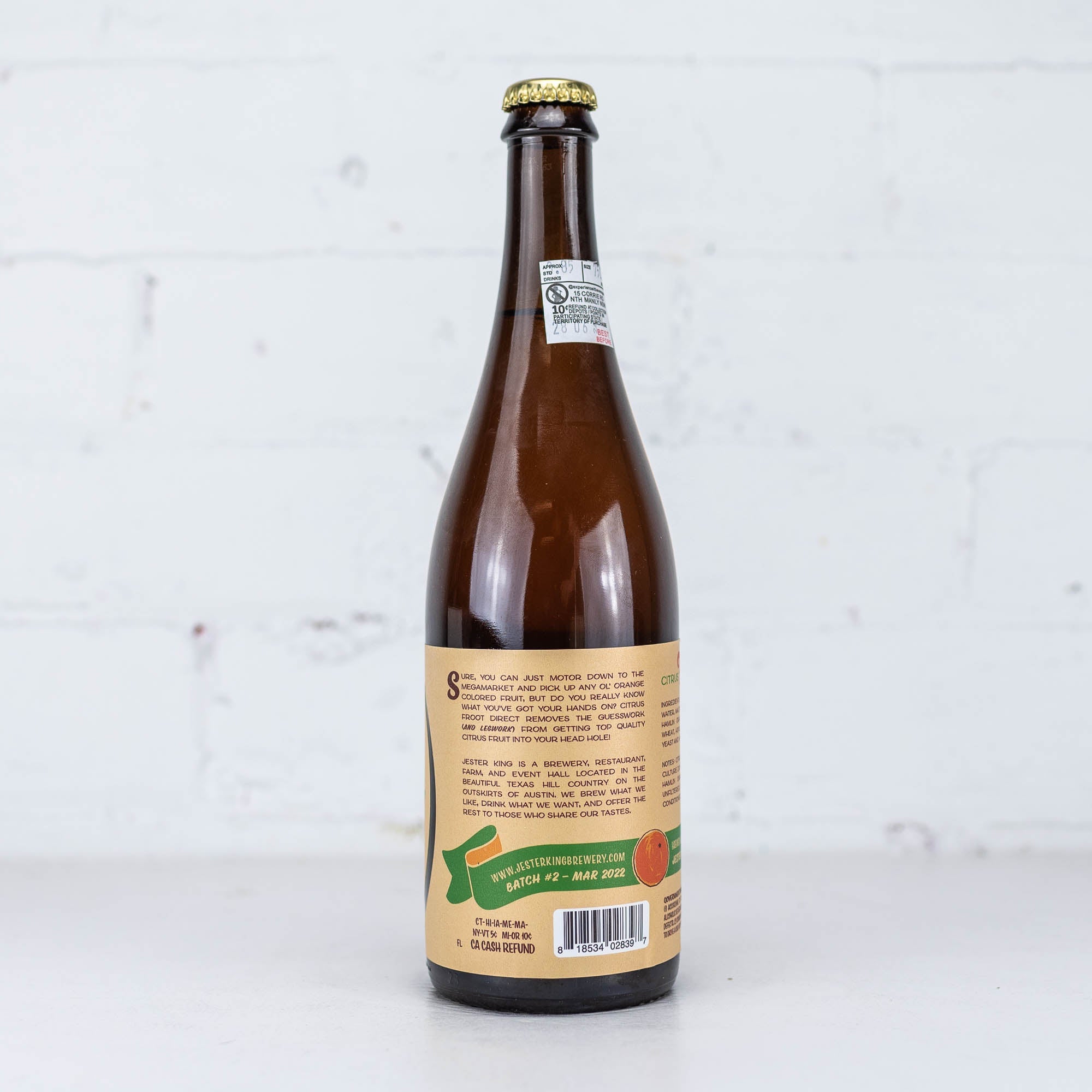 Jester King - Citrus Froot Direct Farmhouse IPA 750ml