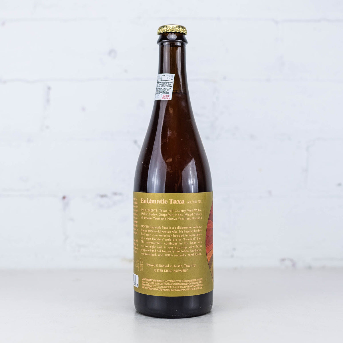Jester King - Enigmatic Taxa Hoppy Farmhouse Ale 750ml