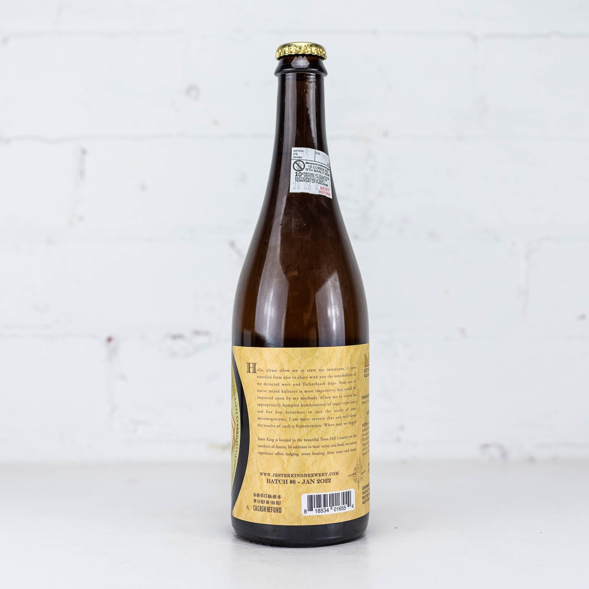 Jester King x Live Oak 'Kollaborationsbier' Farmhouse Ale 750ml