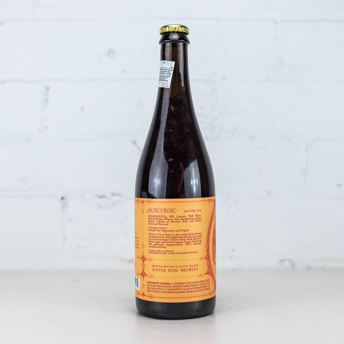 Jester King - La Vie en Rose Farmhouse Ale 750ml
