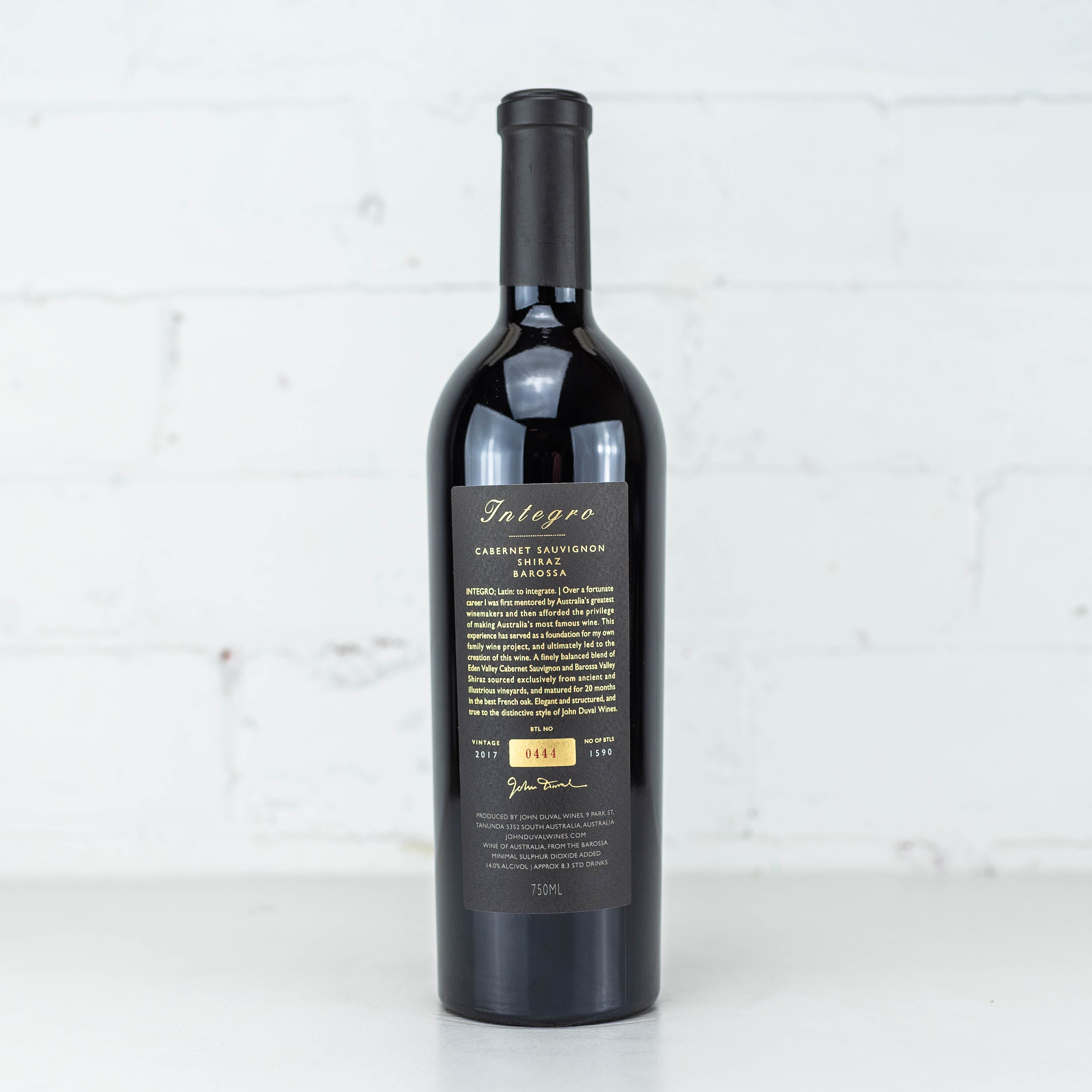 John Duval - Integro 2017 750ml
