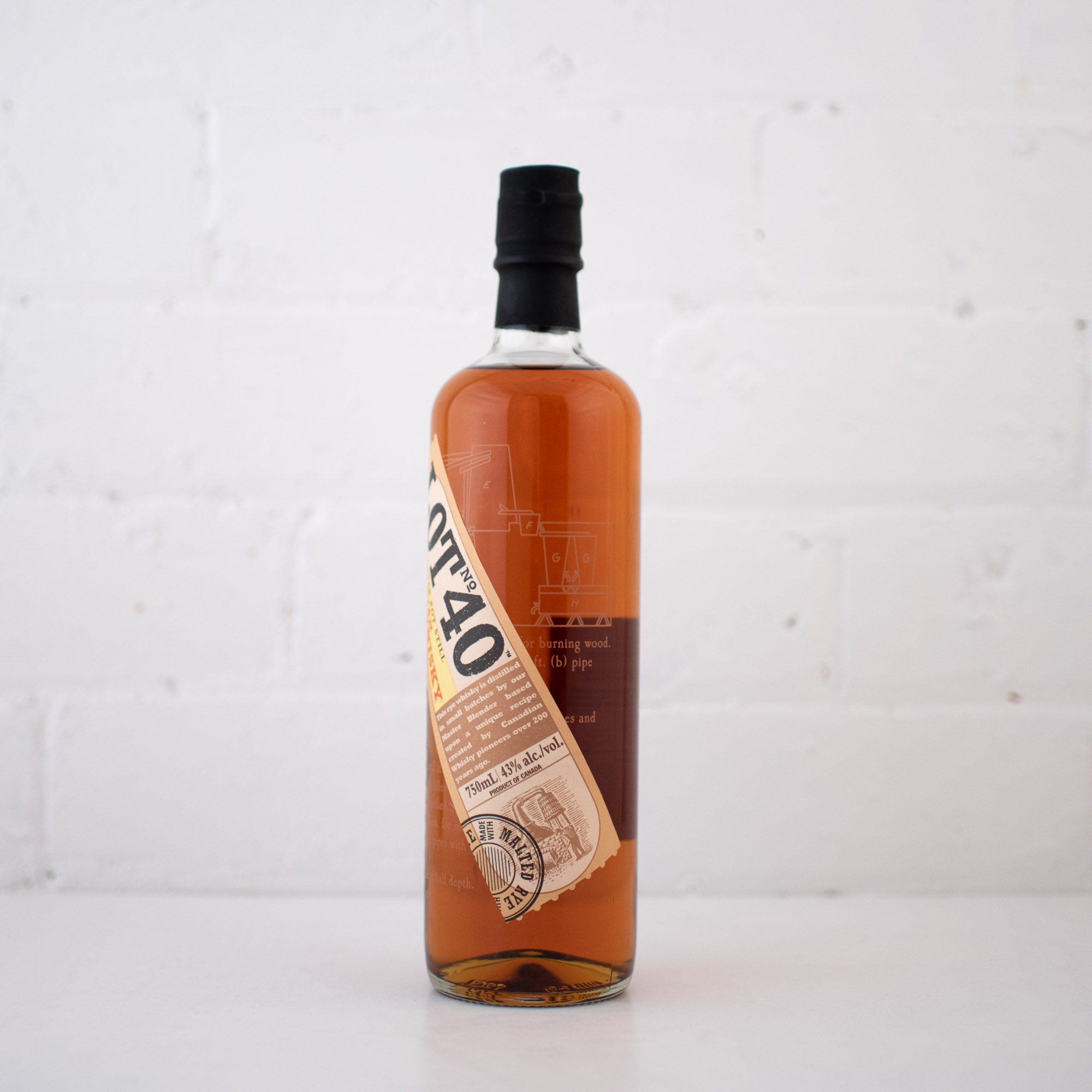 JP Wisers - Lot 40 Rye Whisky 750ml
