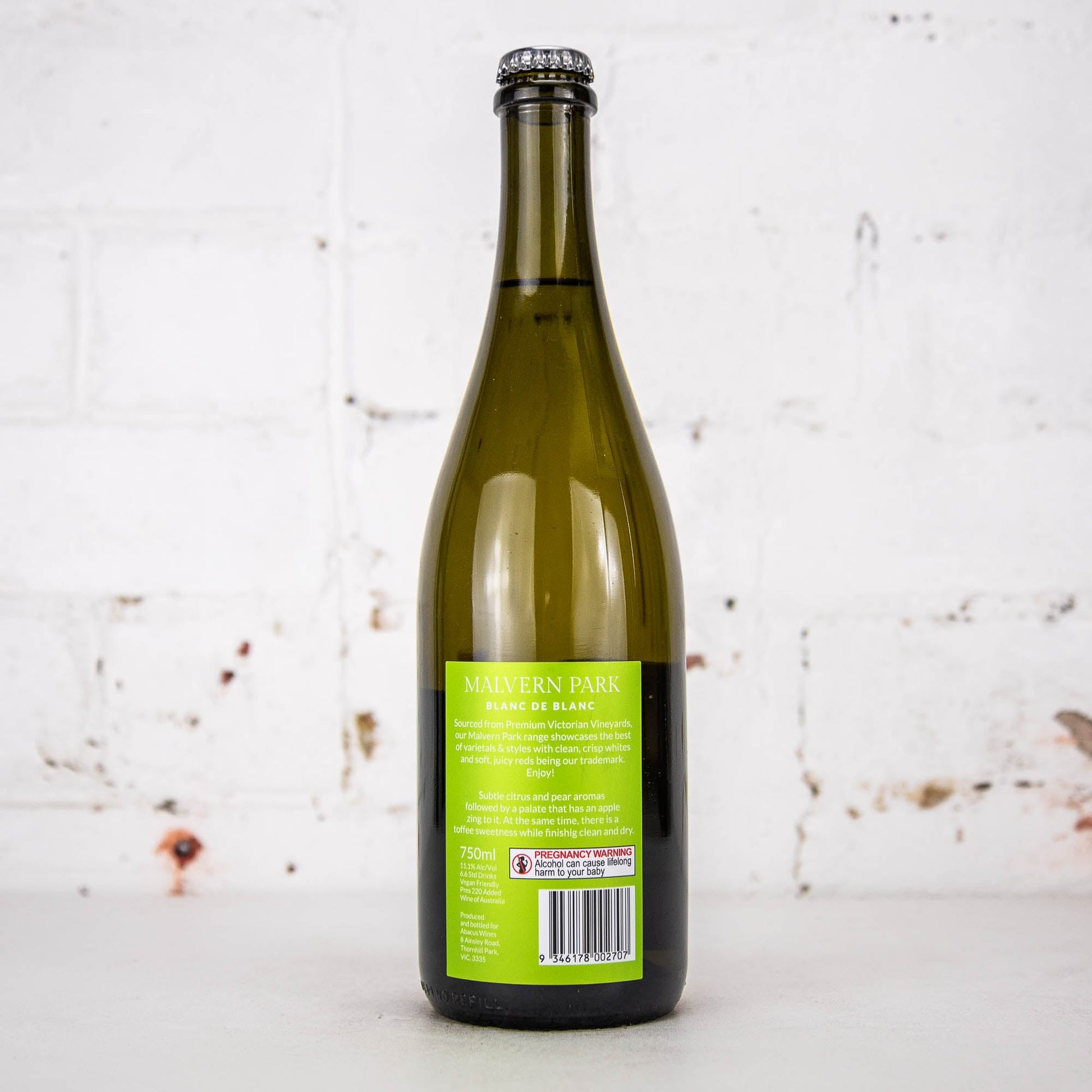 Malvern Park - Blanc de Blanc 750ml