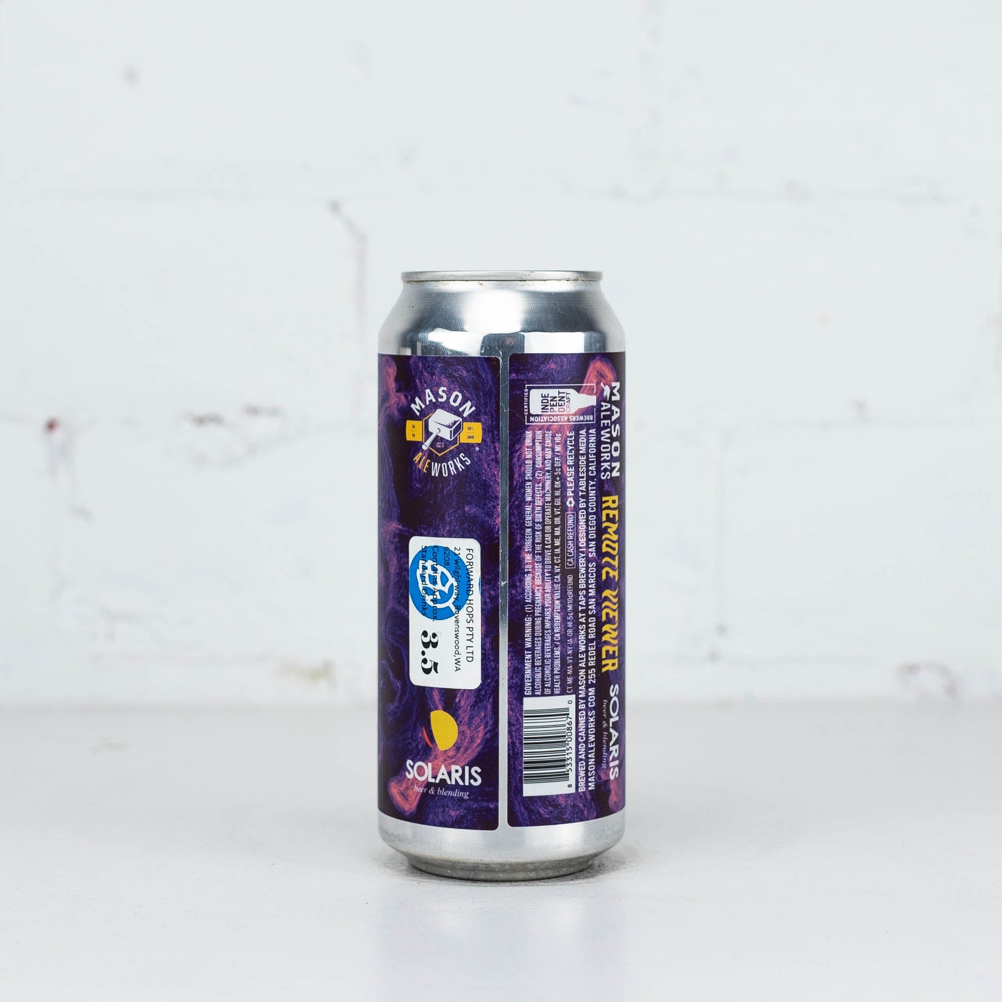 Mason x Solaris 'Remote Viewer' Sour IPA