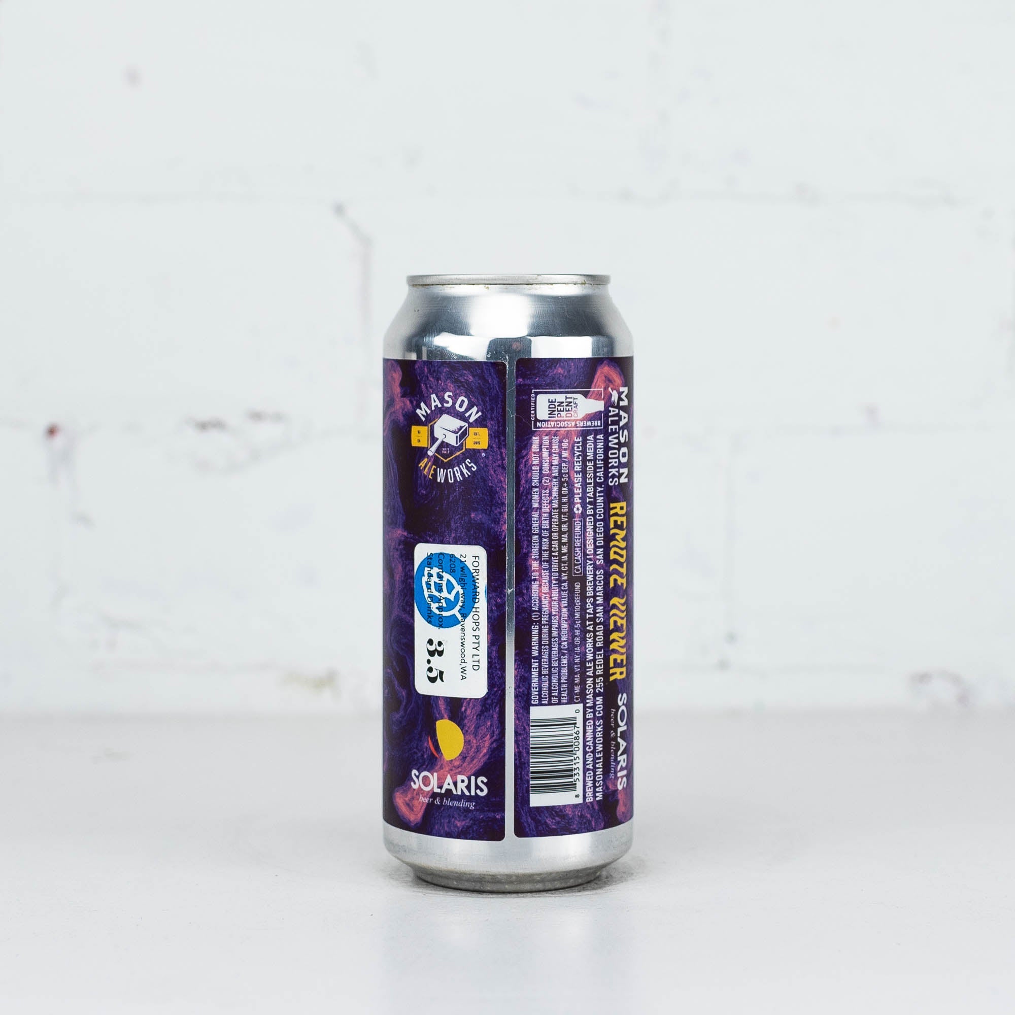 Mason x Solaris 'Remote Viewer' Sour IPA