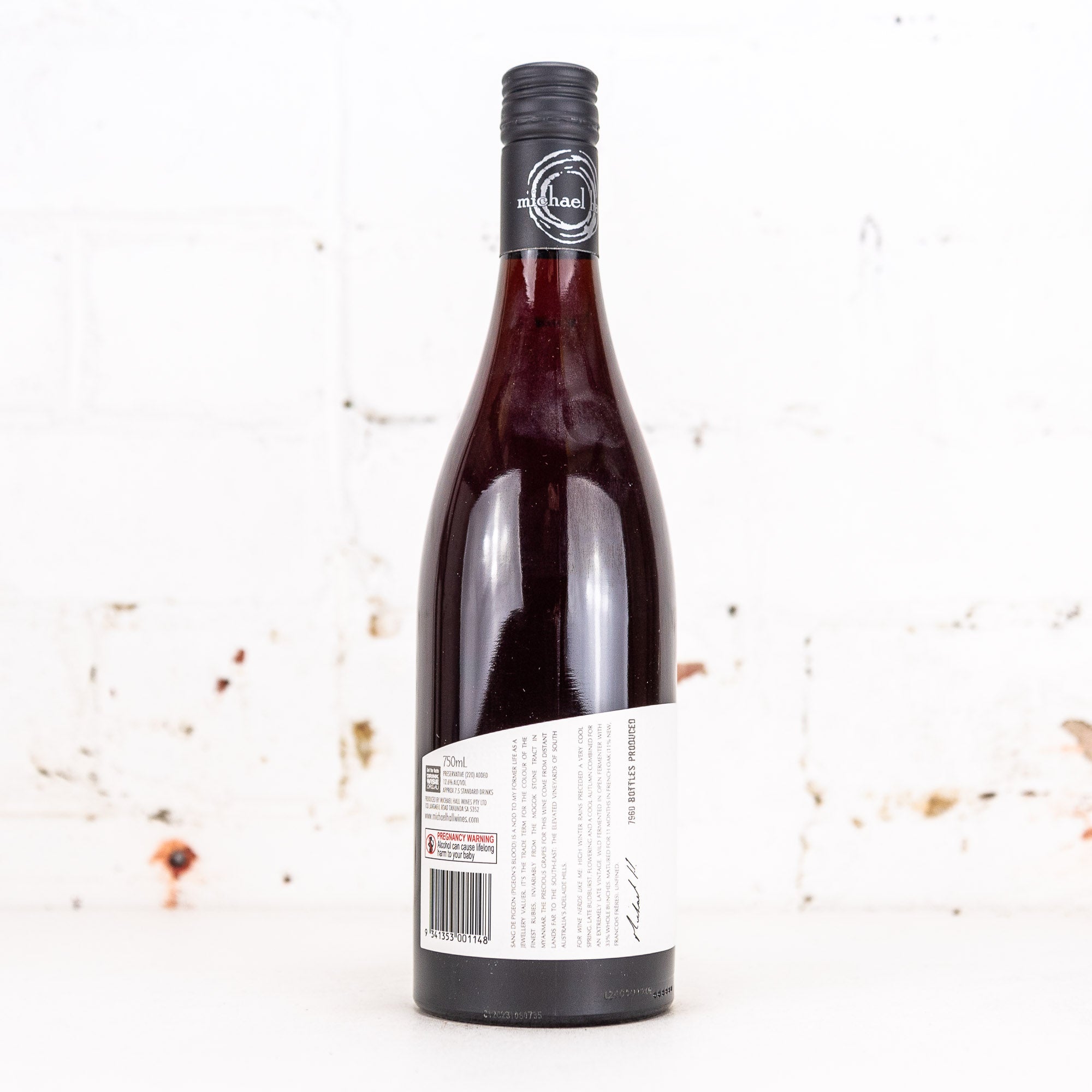 Michael Hall - Sang de Pigeon Adelaide Hills Pinot Noir 2023 750ml