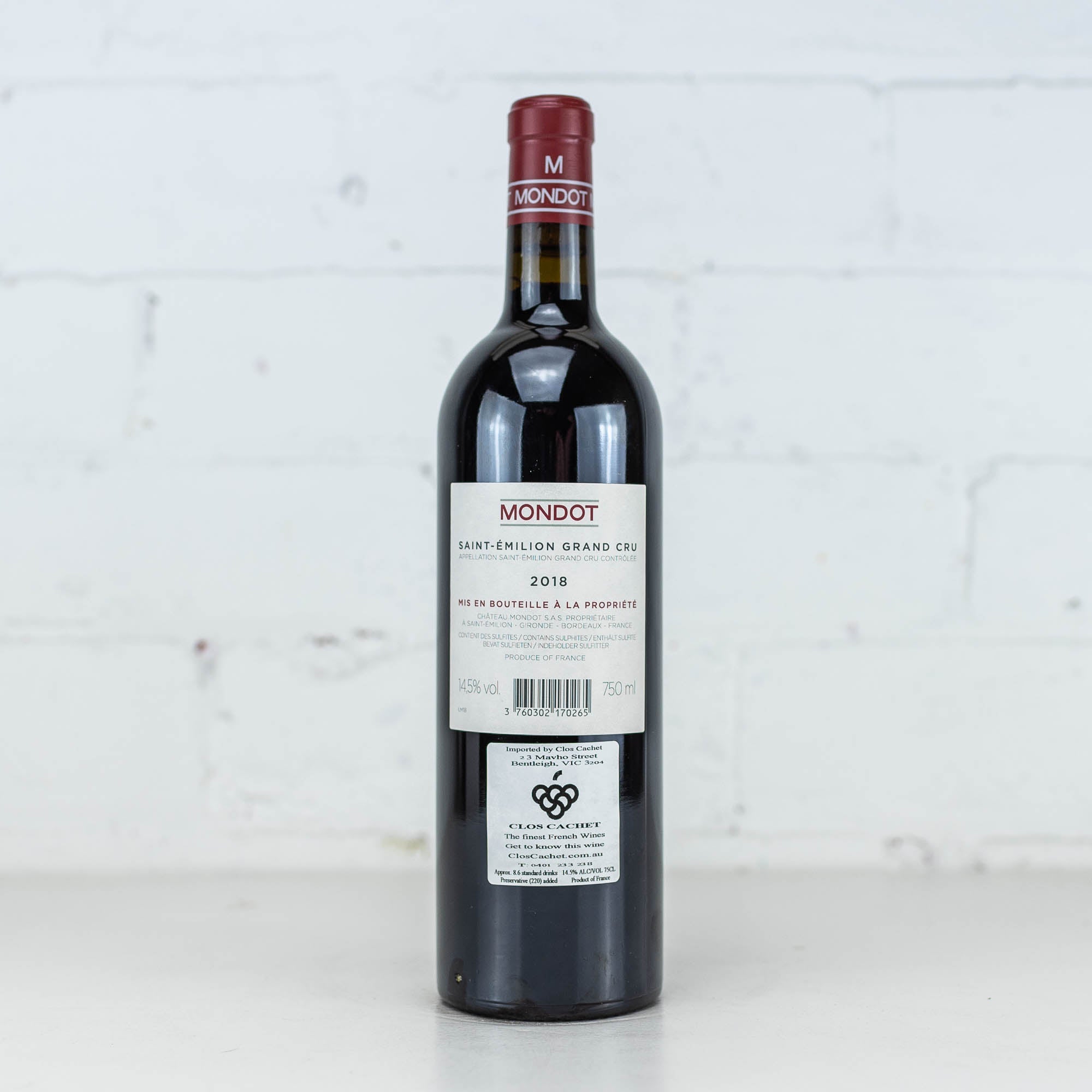 Chateau Troplong Mondot - Mondot 2018 750ml