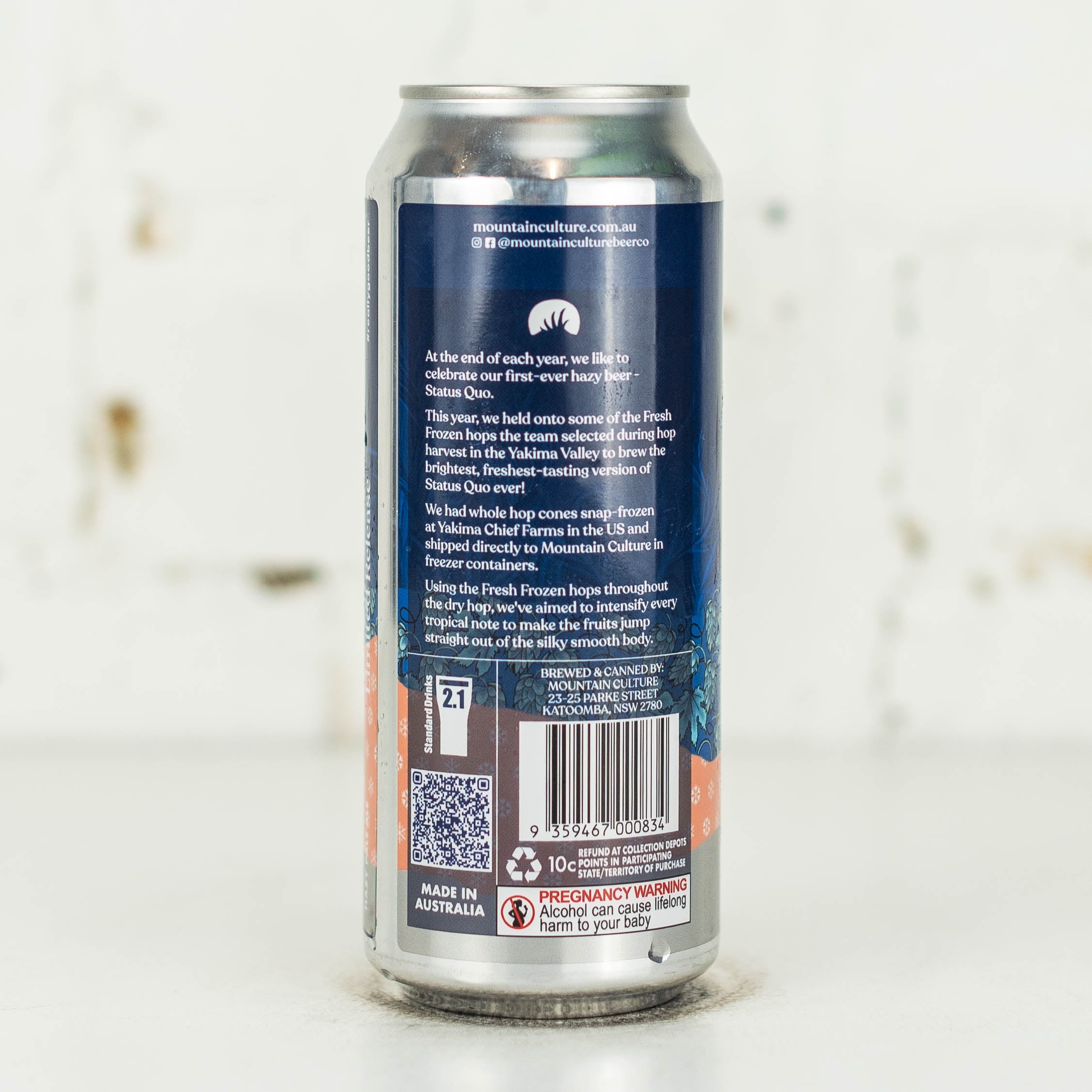 Mountain Culture - Fresh Frozen Status Quo Hazy Pale