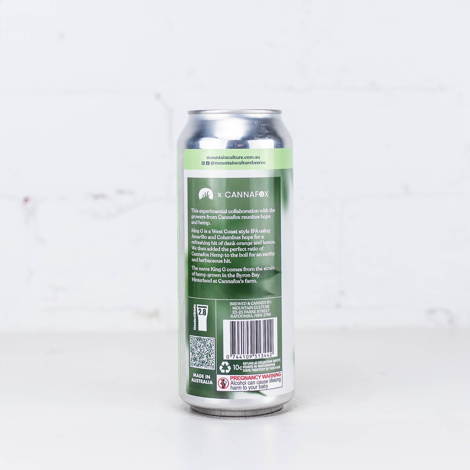 Mountain Culture - King G Experimental Hemp IPA