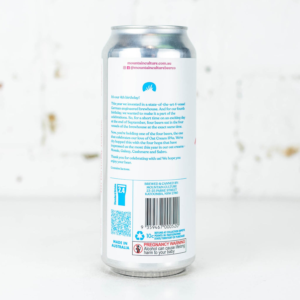 Mountain Culture - Mash Oat Cream IPA