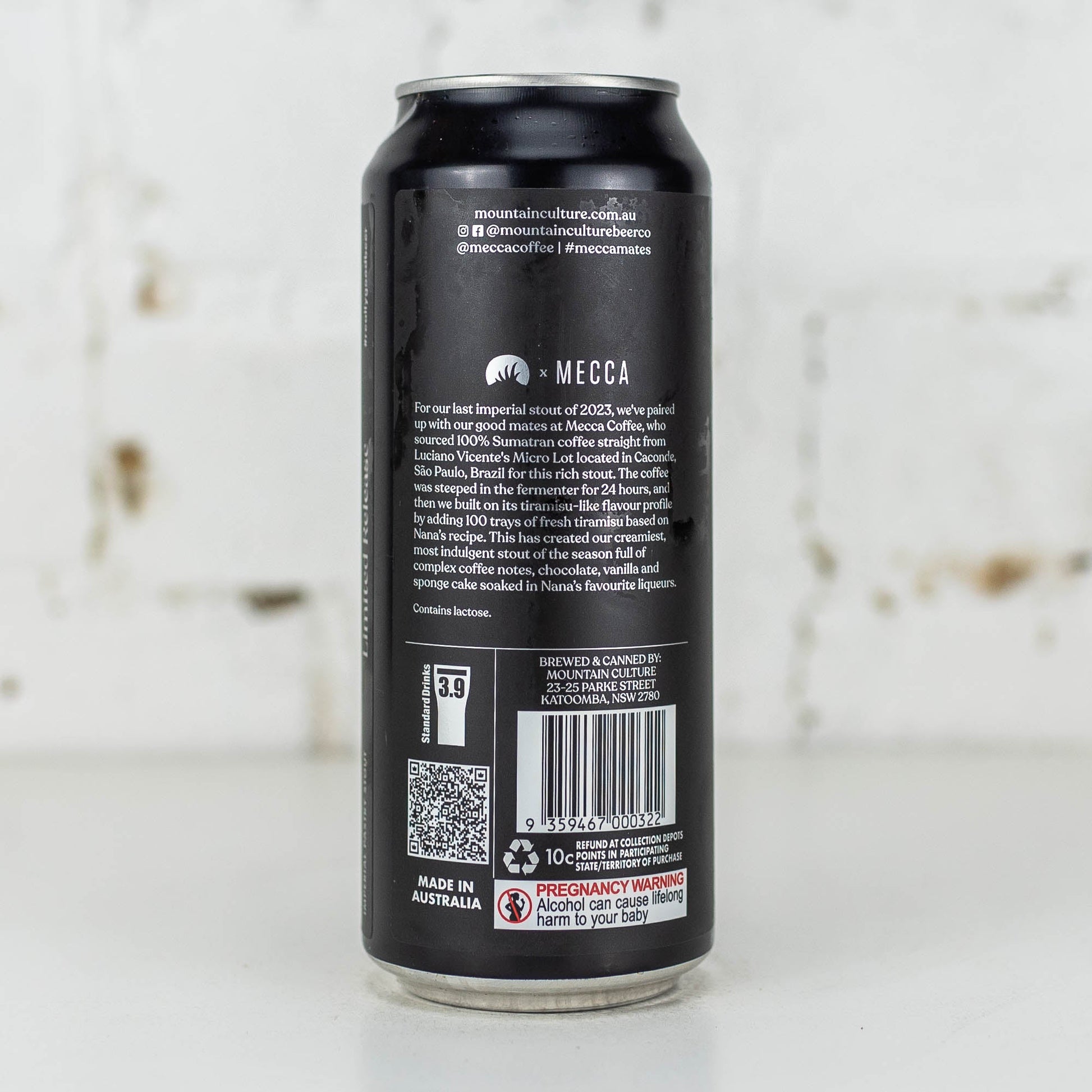 Mountain Culture x Mecca Coffee 'Tireme Su' Imperial Pastry Stout