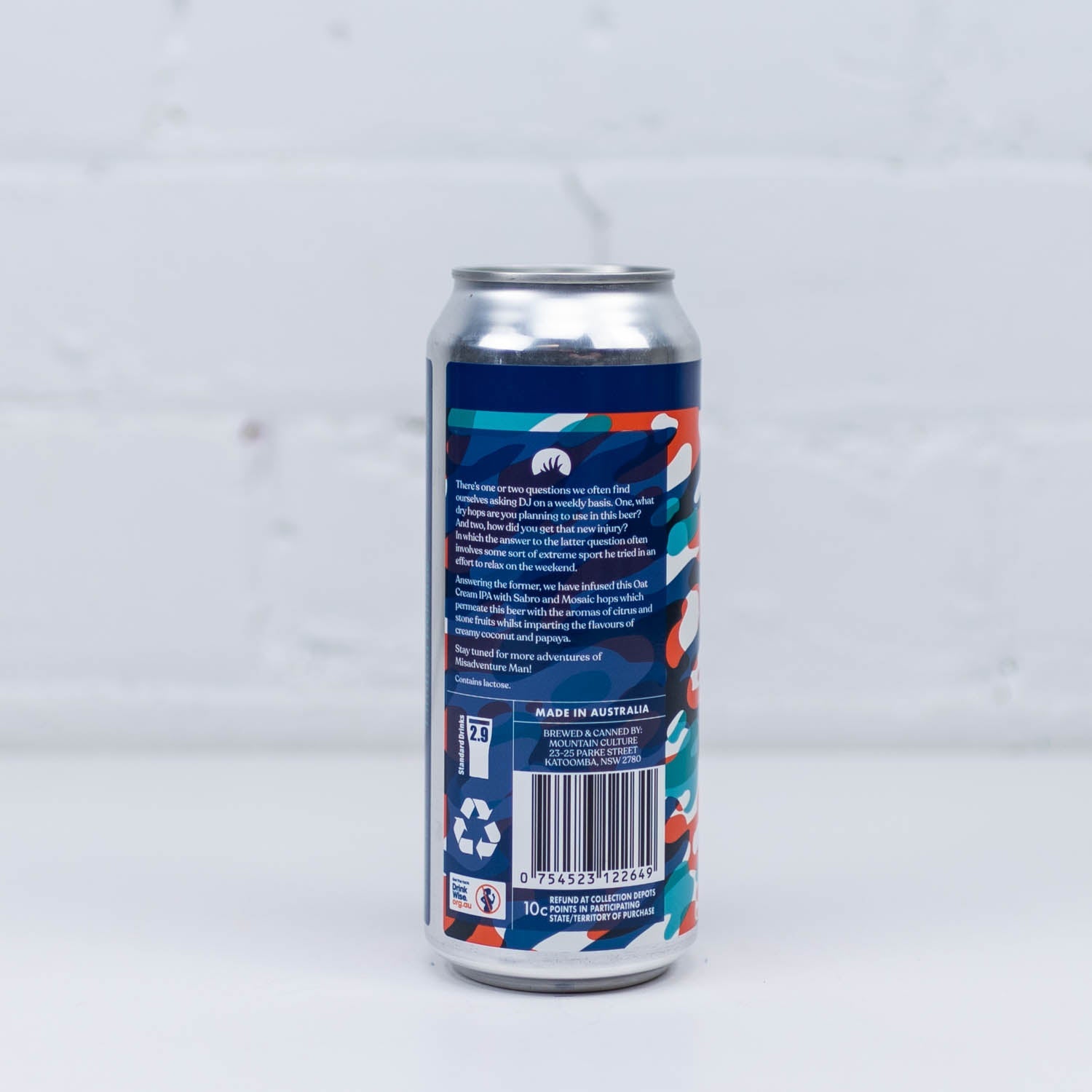 Mountain Culture - Misadventure Man Oat Cream IPA