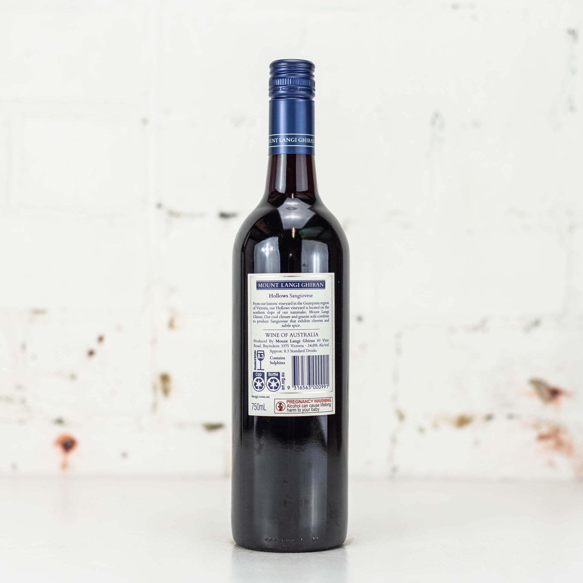 Mount Langi Ghiran - Hollows Sangiovese 750ml