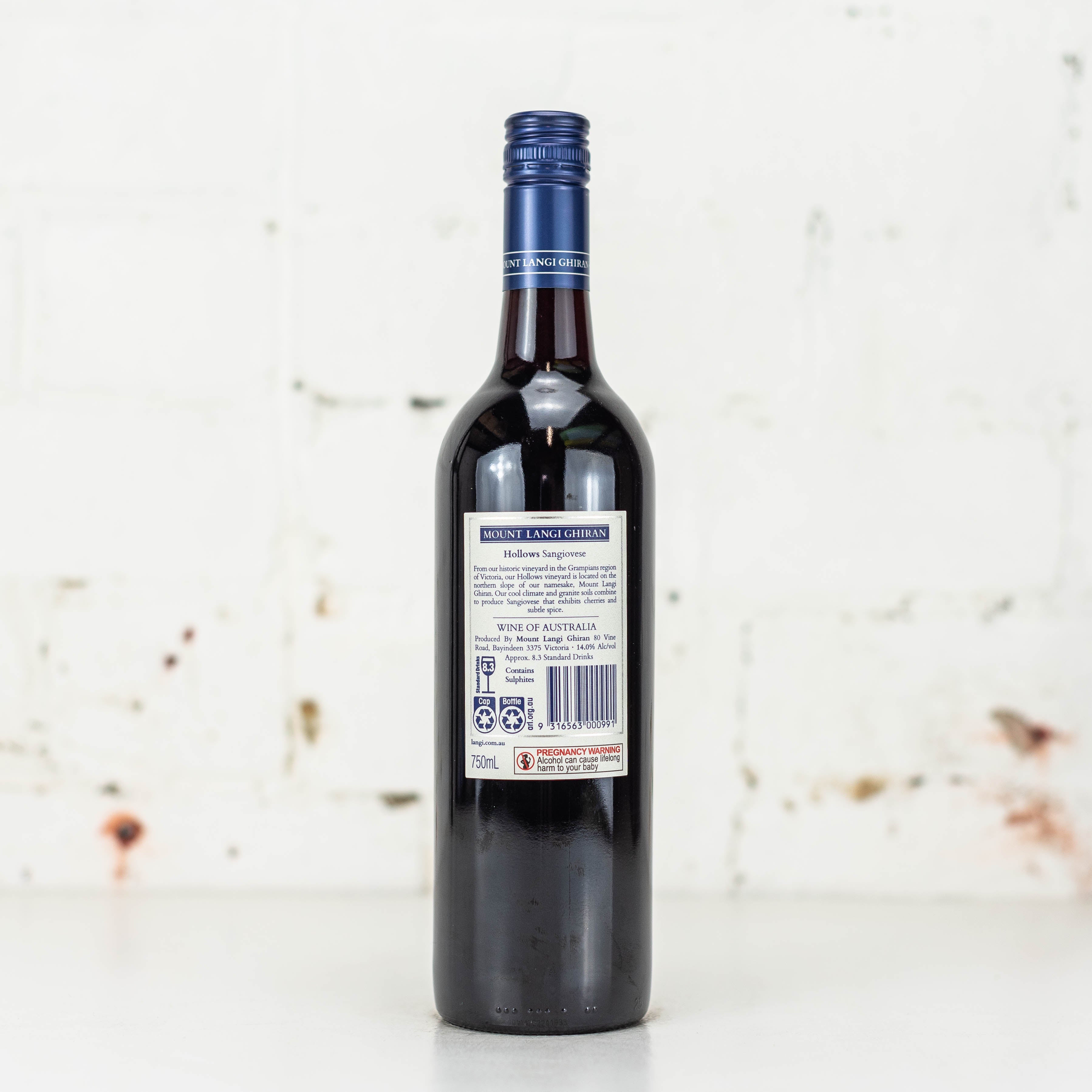 Mount Langi Ghiran - Hollows Sangiovese 750ml