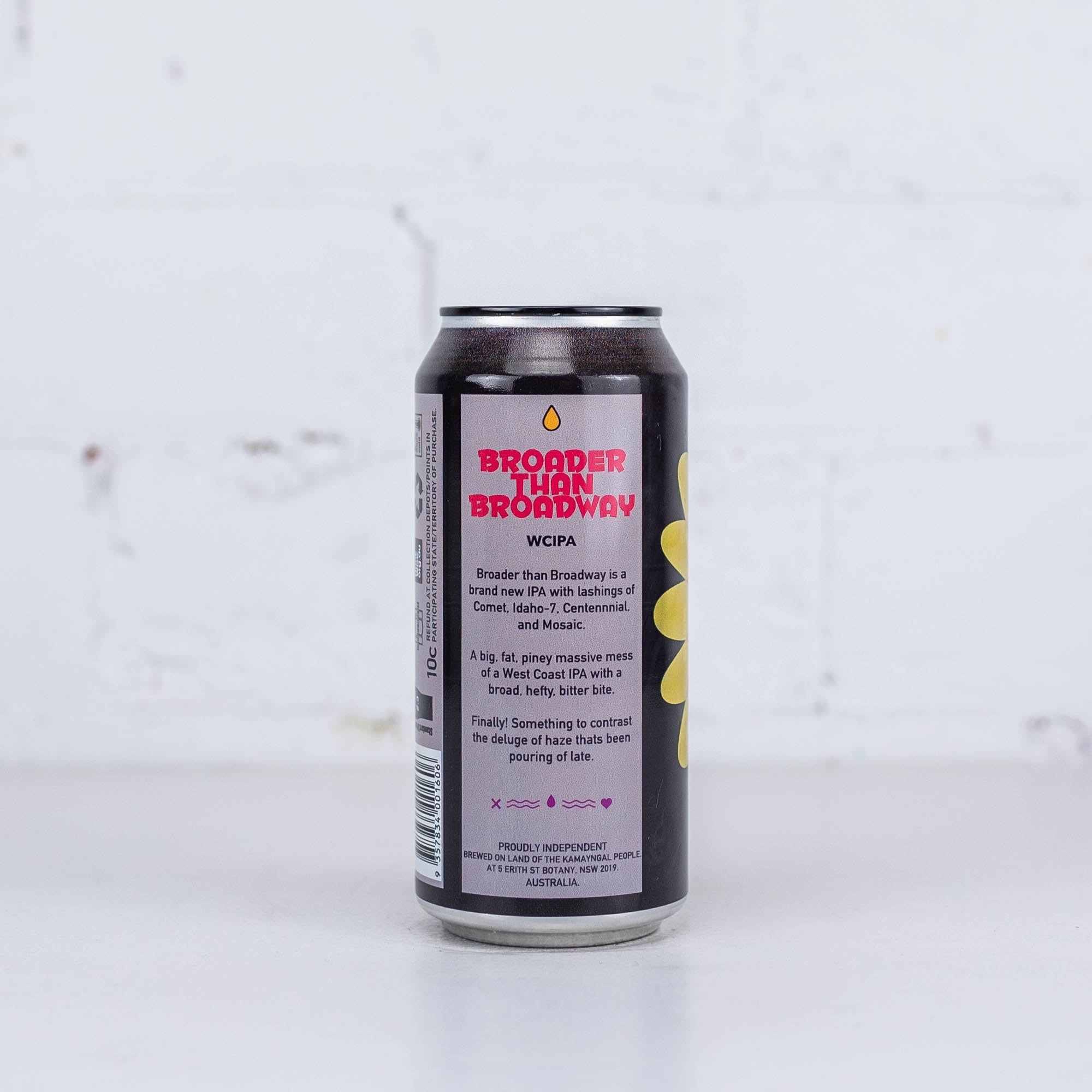 One Drop - Broader Than Broadway Clean Fusion West Coast IPA