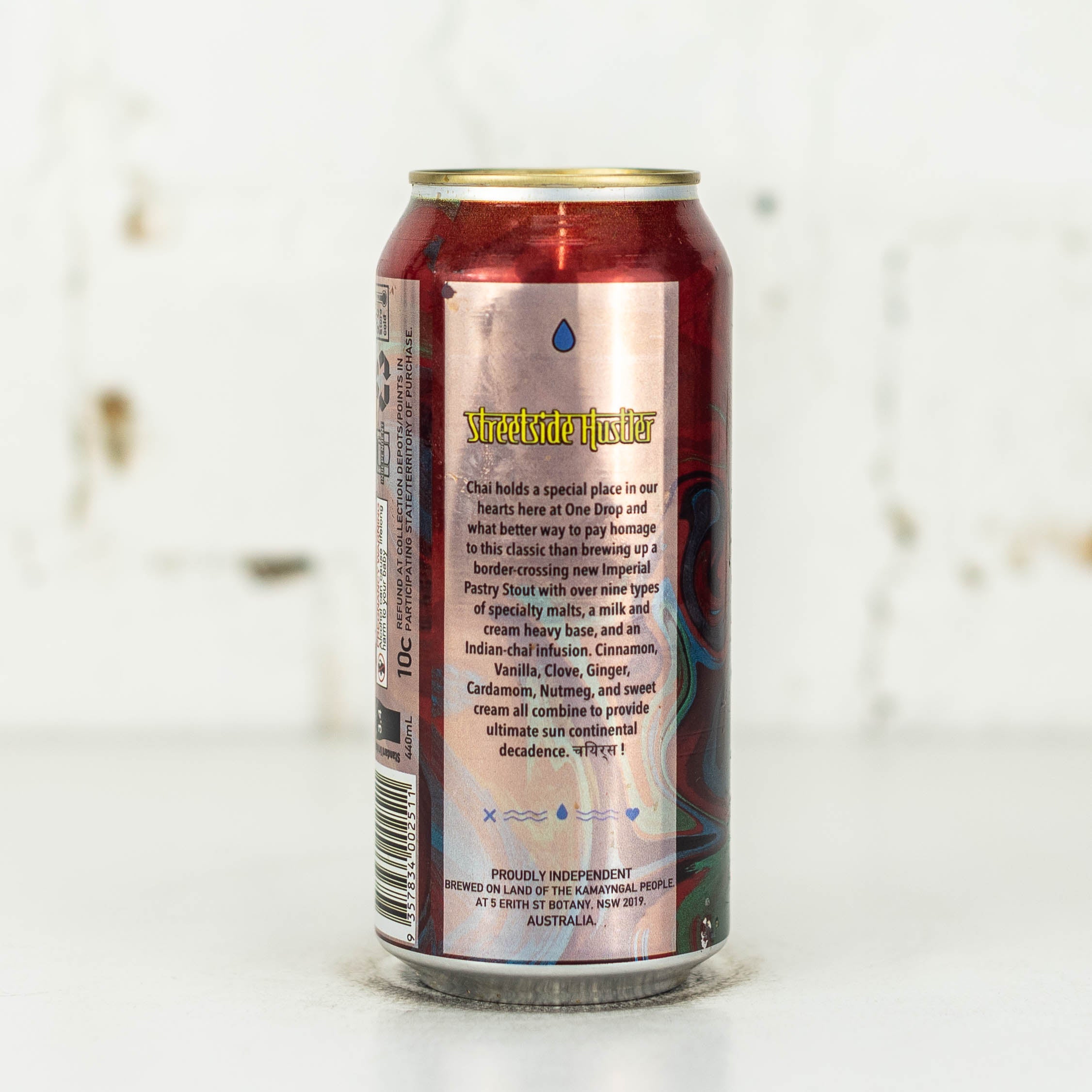 One Drop - Streetside Hustler Chai Latte Stout