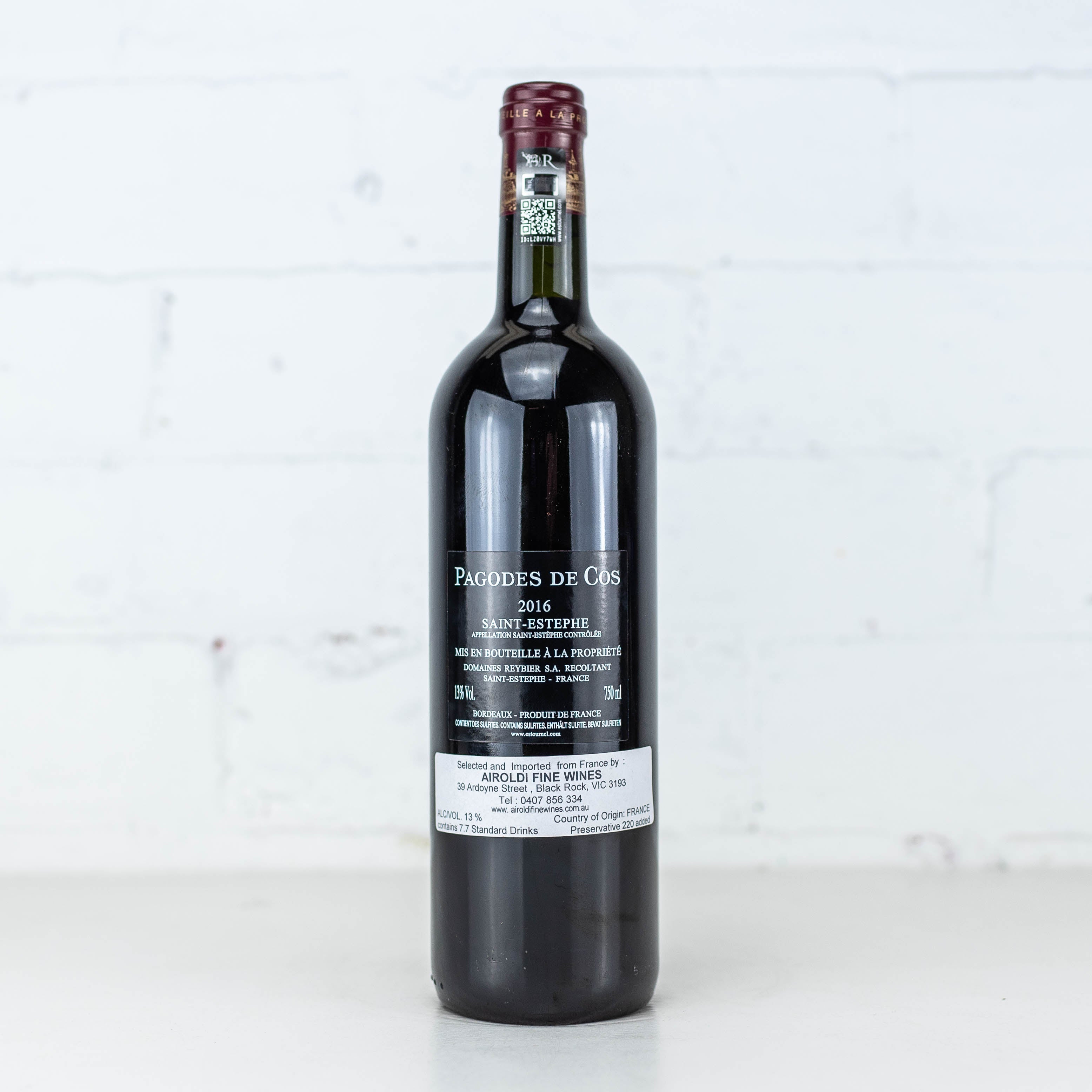 Pagodes De Cos - Saint Estephe 2016 750ML