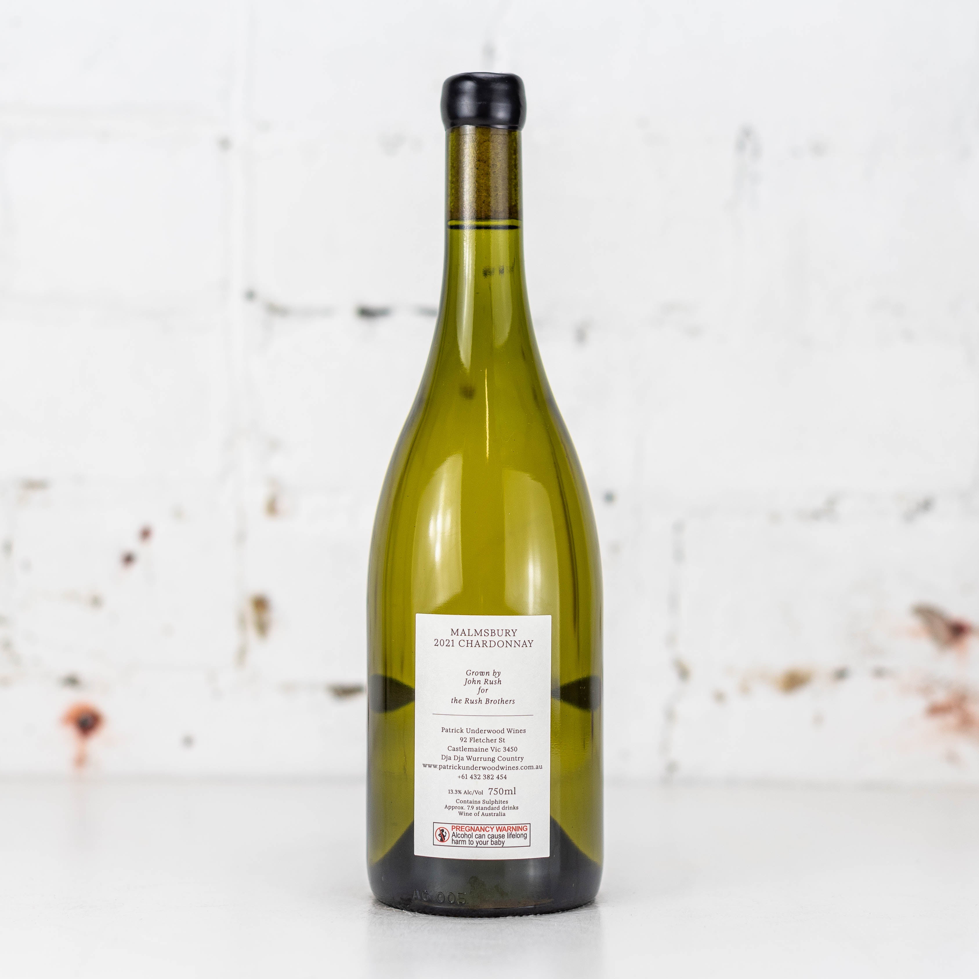 Patrick Underwood - Rush Bros. Vineyard Malmsbury Chardonnay 2021 750ml