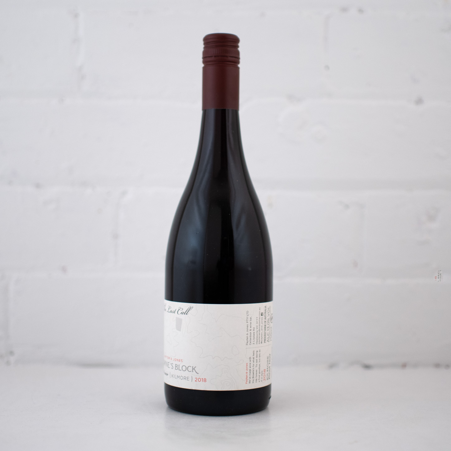Payten and Jones - The Last Call Brownes Block Pinot Noir 2018 750ml