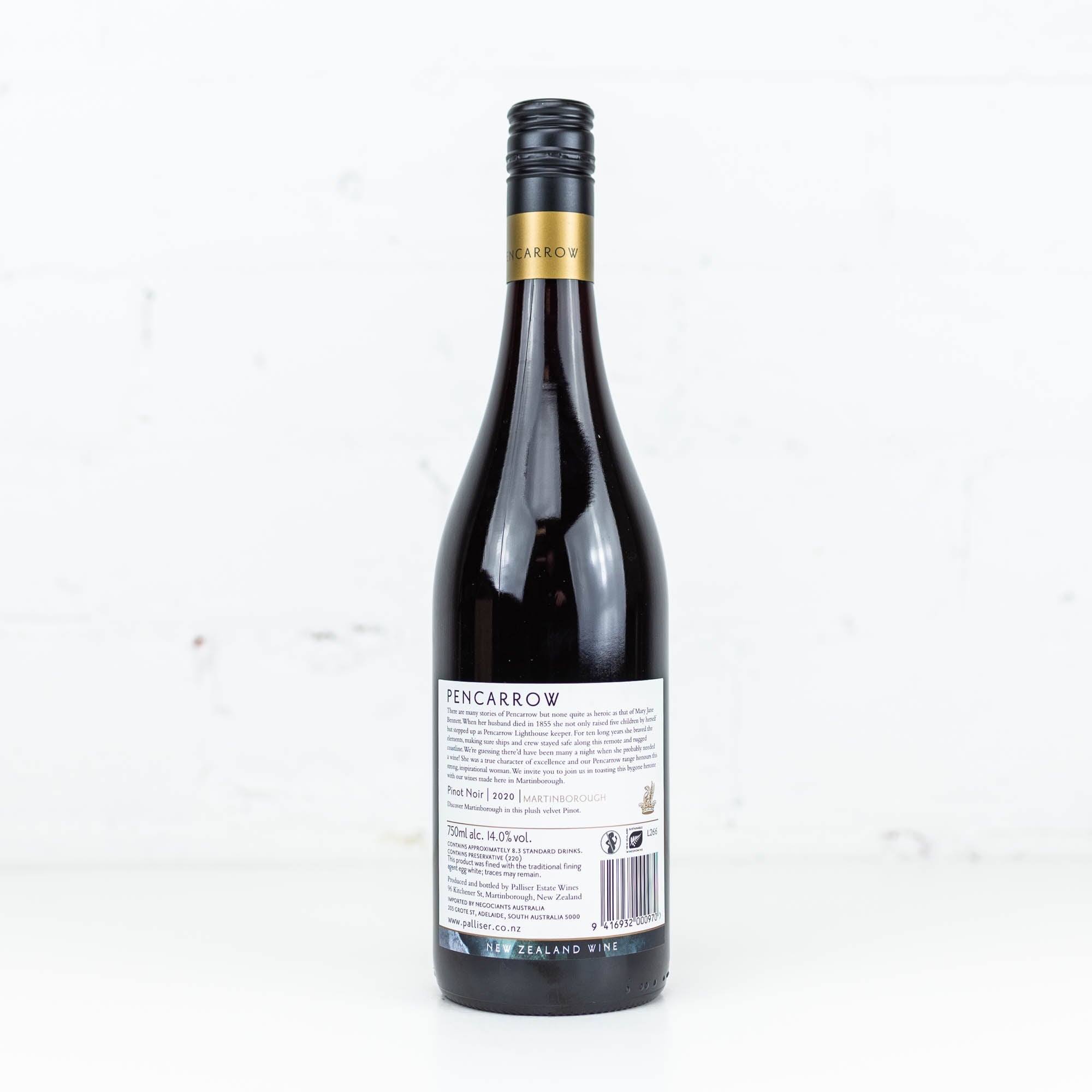 Palliser Estate - Pencarrow Pinot Noir 2020 750ml