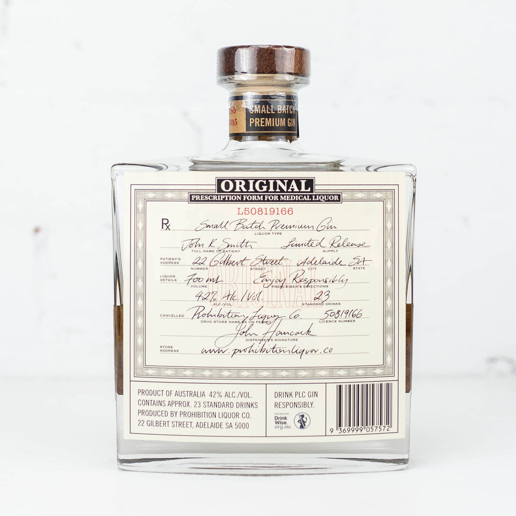 Prohibition Gin - Original  42% 700ml