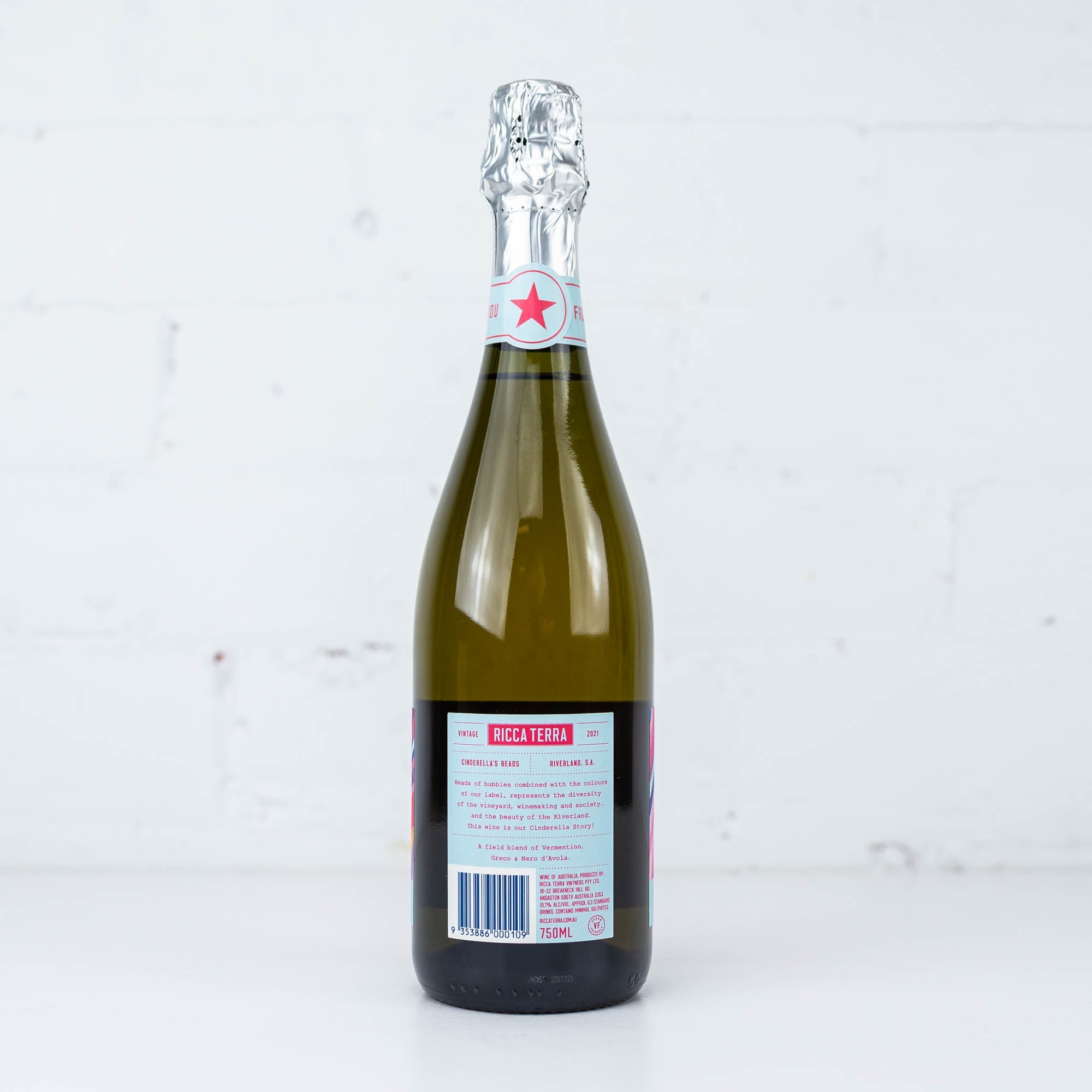 Ricca Terra - 'Cinderella's Beads' Sparkling  2021 750ml