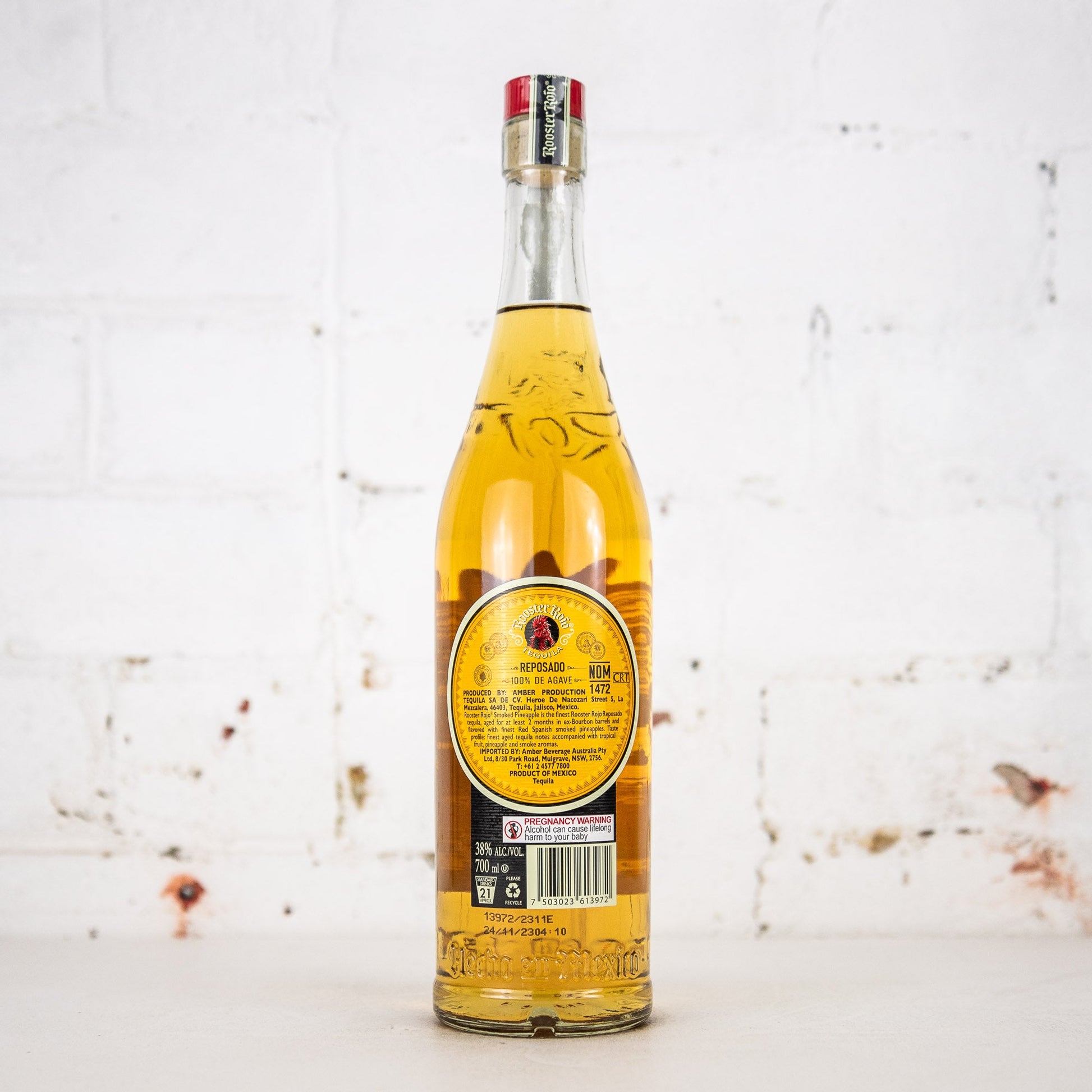 Rooster Rojo - Reposado Smoked Pineapple Tequila 700ml