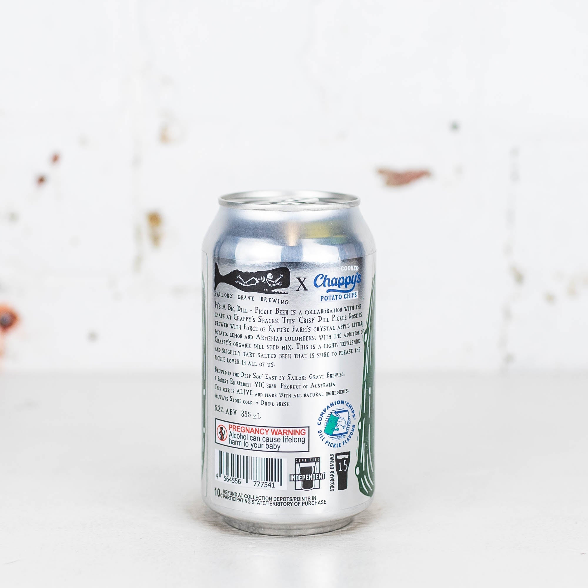 Sailors Grave x  Chappy's 'It's A Big Dill!' Cucumber & Dill Gose