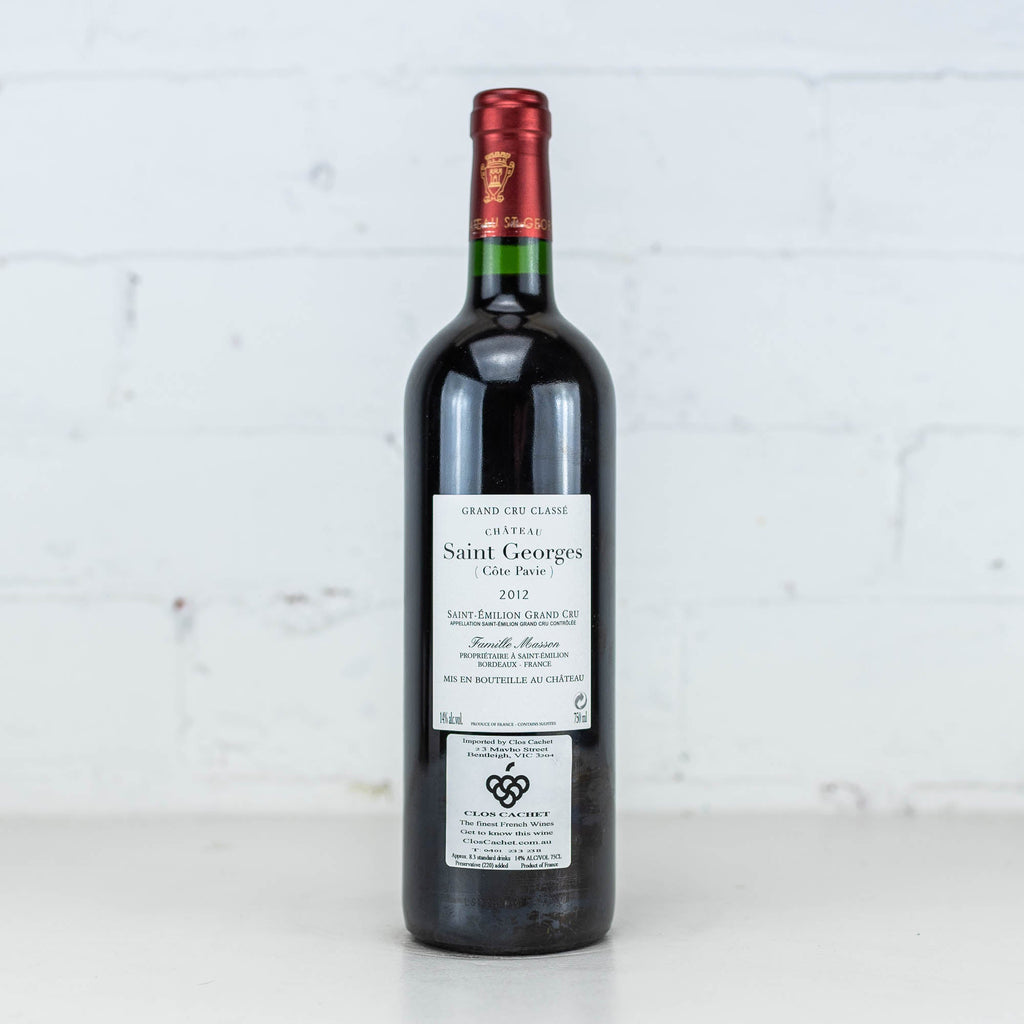 Chateau Saint George Cote Pavie - Saint-Emilion Grand Cru 2012 750ml