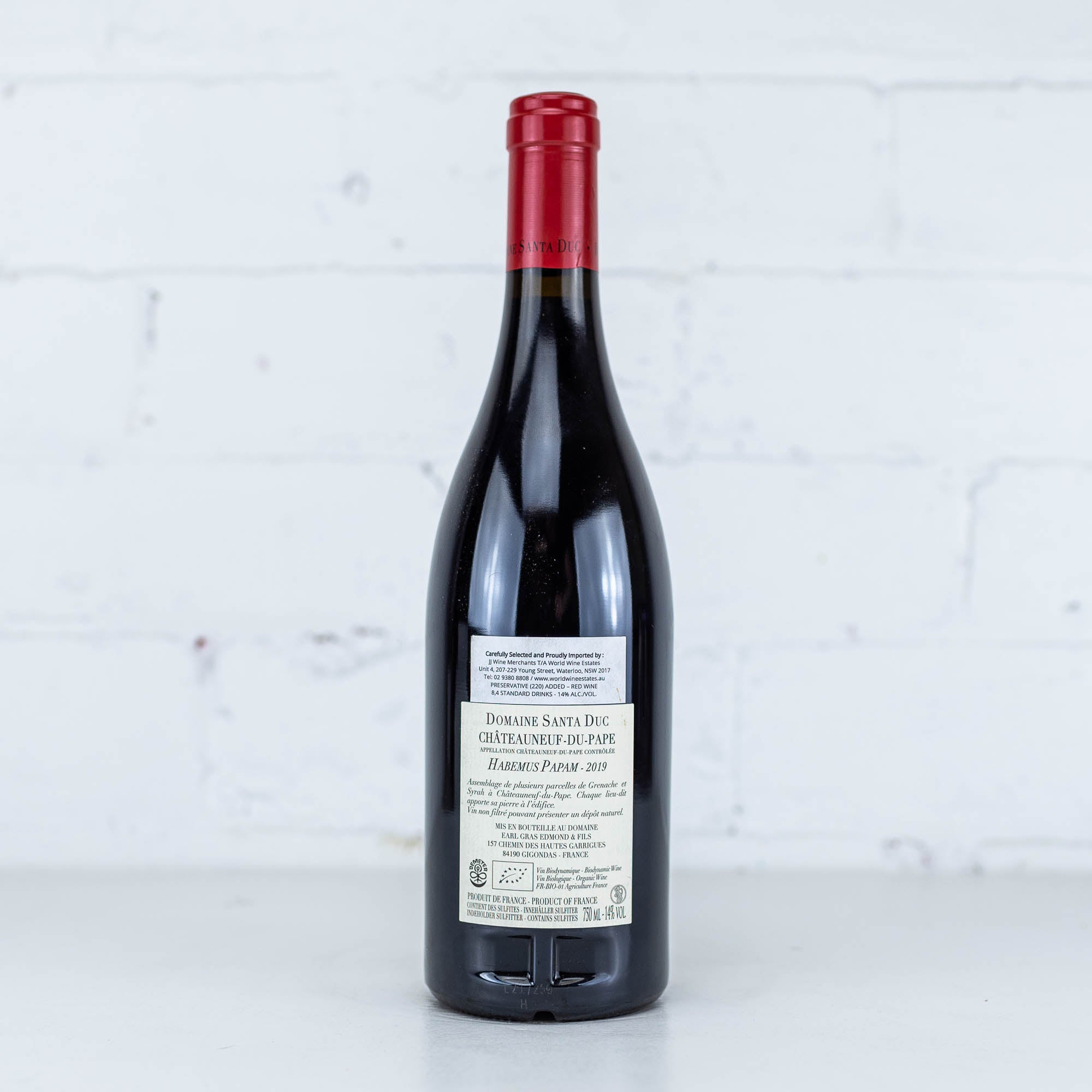 Domaine Santa Duc - Chateauneuf-du-Pape 'Habemus Papam’ 2019 750ml