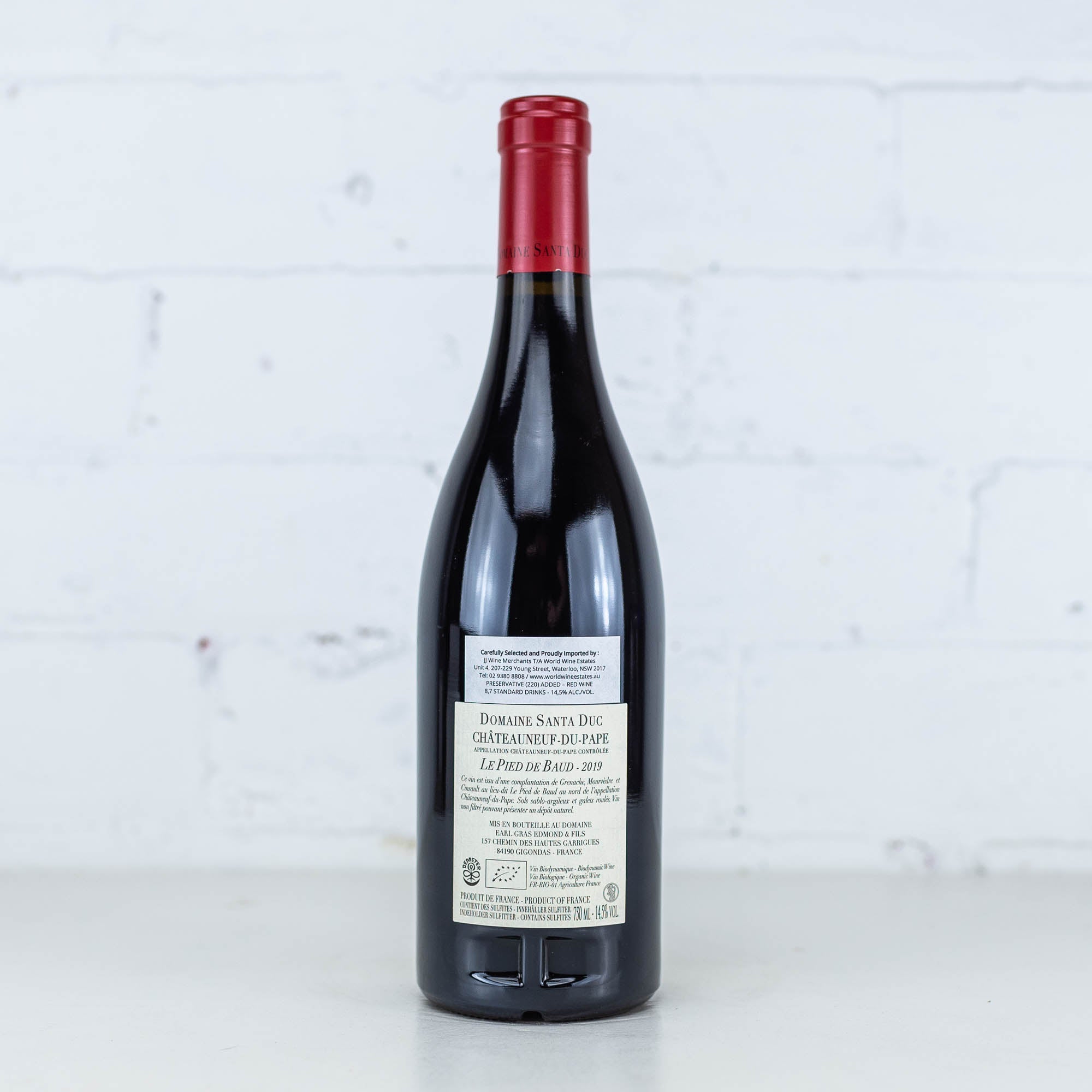 Domaine Santa Duc - Chateauneuf-du-Pape 'La Pied de Baud' 2019 750ml