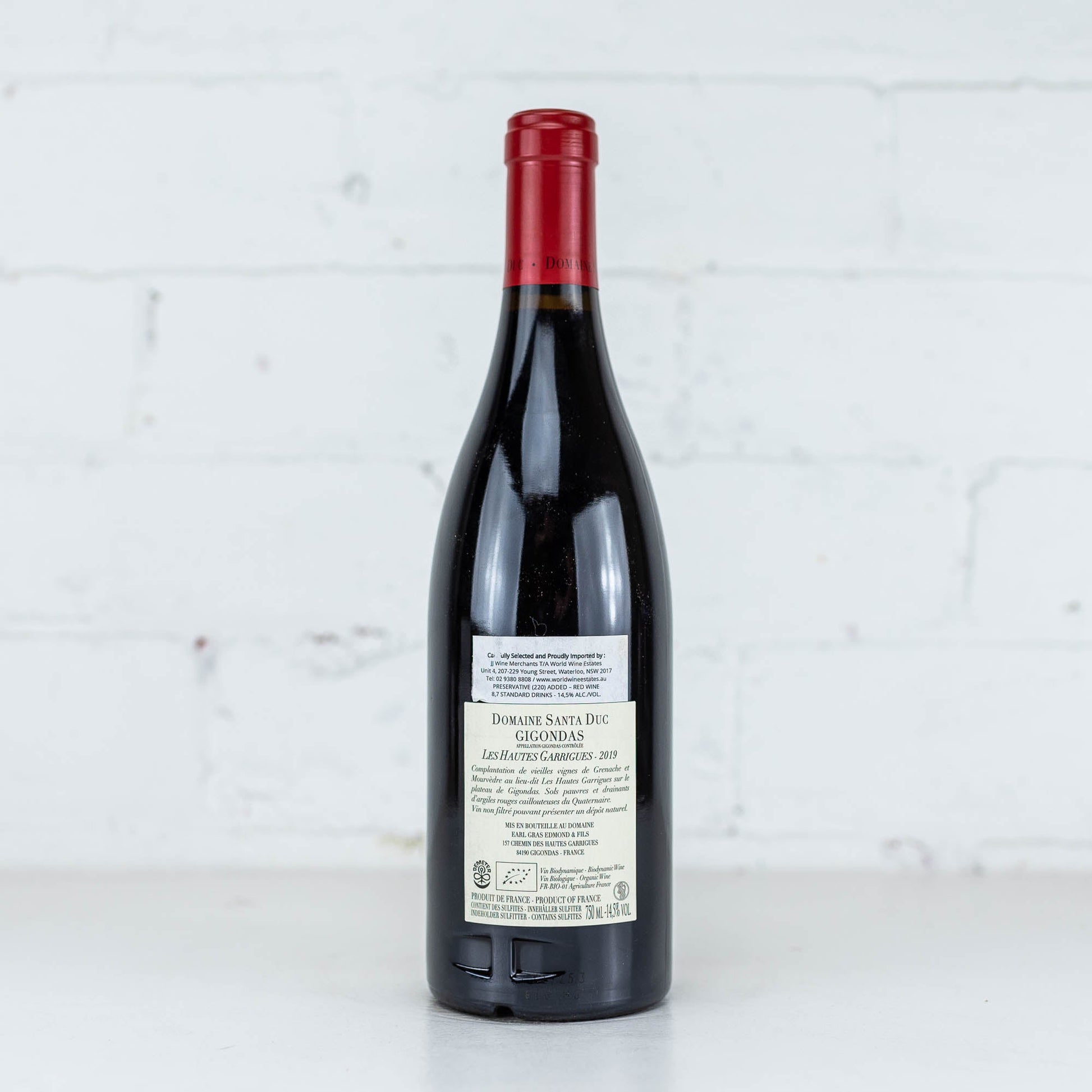Domaine Santa Duc - Gigondas 'Les Hautes Garrigues' 2019 750ml