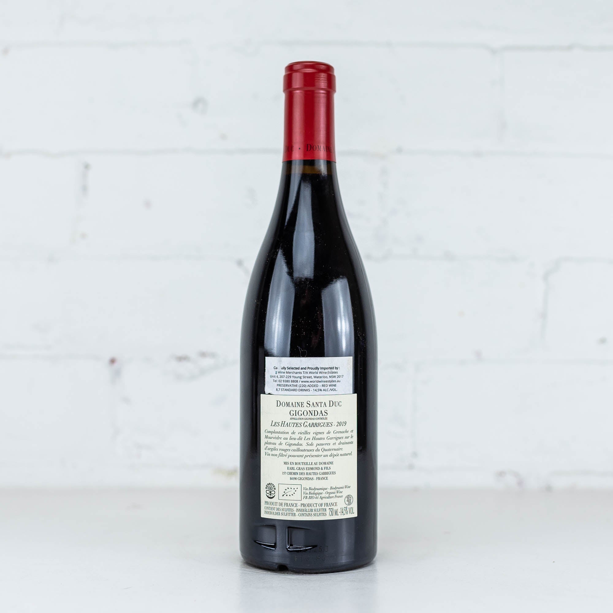 Domaine Santa Duc - Gigondas 'Les Hautes Garrigues' 2019 750ml