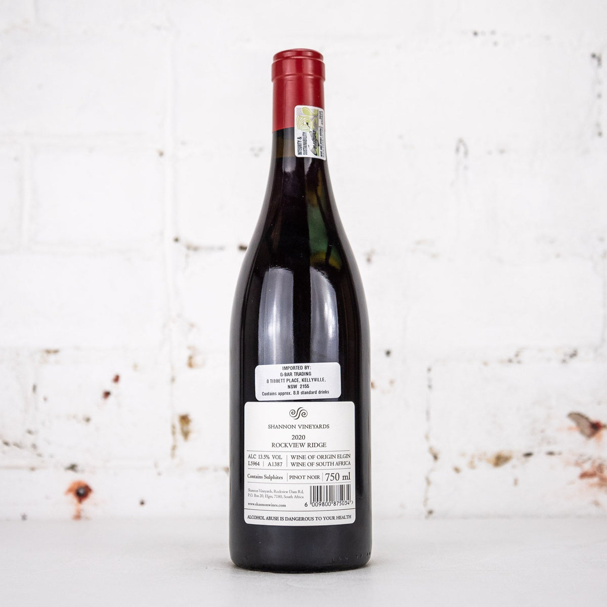 Shannon Vineyards - Rockview Ridge Pinot Noir 2020 750ml