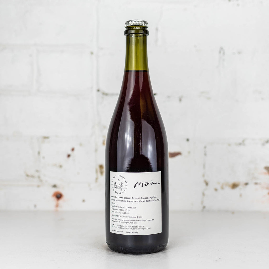 Sobremesa x Mimim 'Encontro' Saison Aged on Shiraz Grapes 750ml