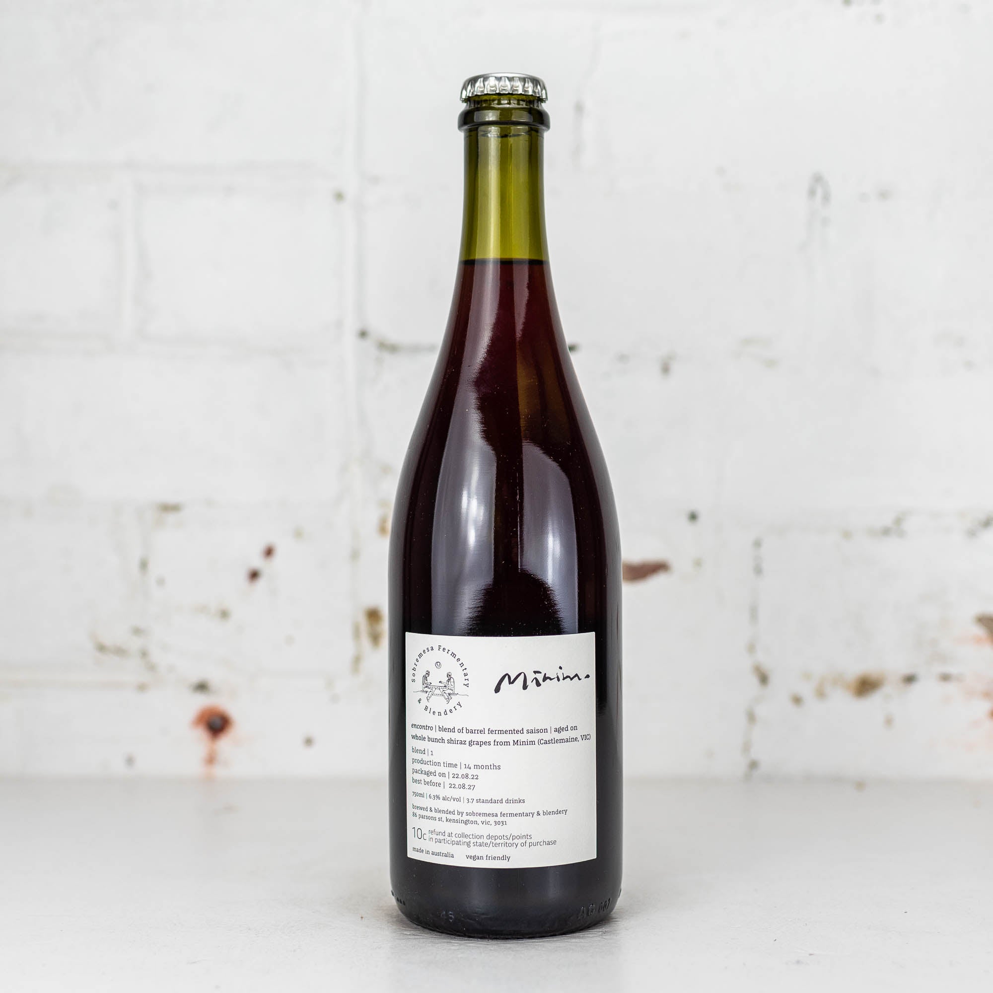 Sobremesa x Mimim 'Encontro' Saison Aged on Shiraz Grapes 750ml
