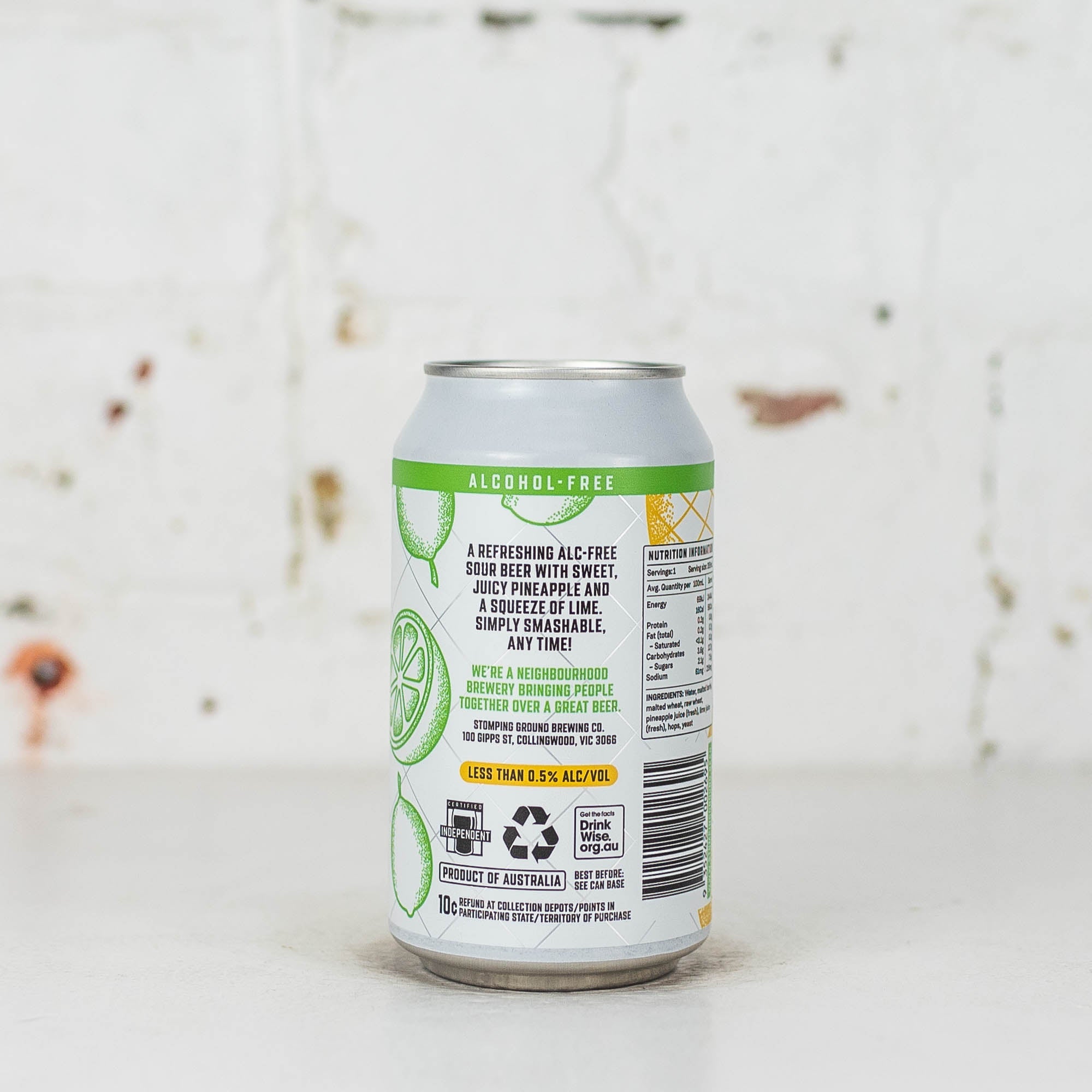 Stomping Ground - Smash Zero Pine Lime Non Alc Sour