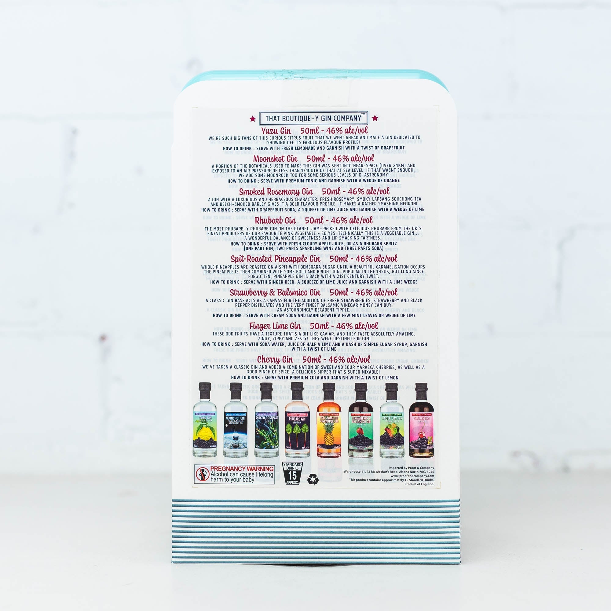 That Boutiquey Gin Co. - Retro Gin Fridge 8 x 50ml