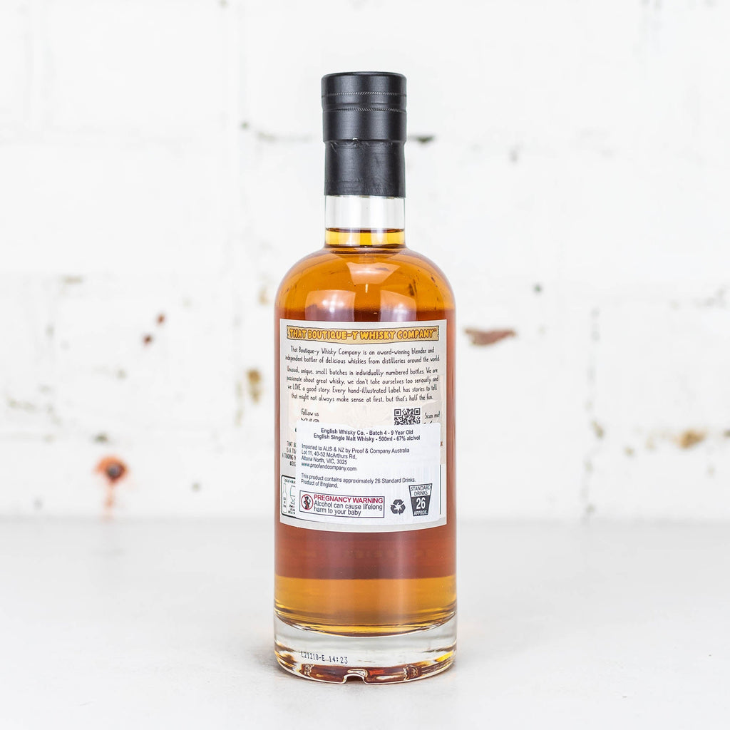 That Boutiquey Whisky Co - English Whisky 9yo Batch 4 500ml