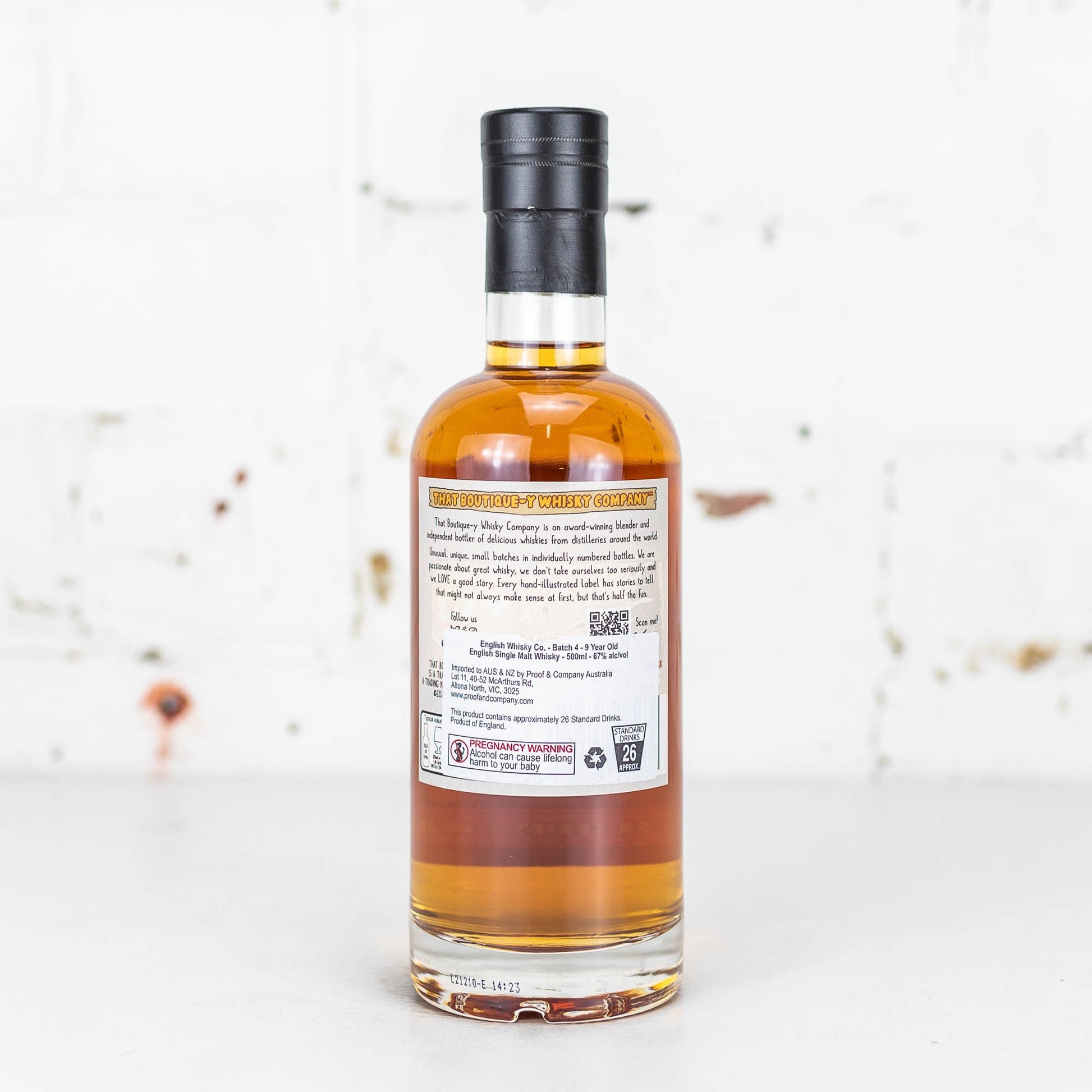 That Boutiquey Whisky Co - English Whisky 9yo Batch 4 500ml